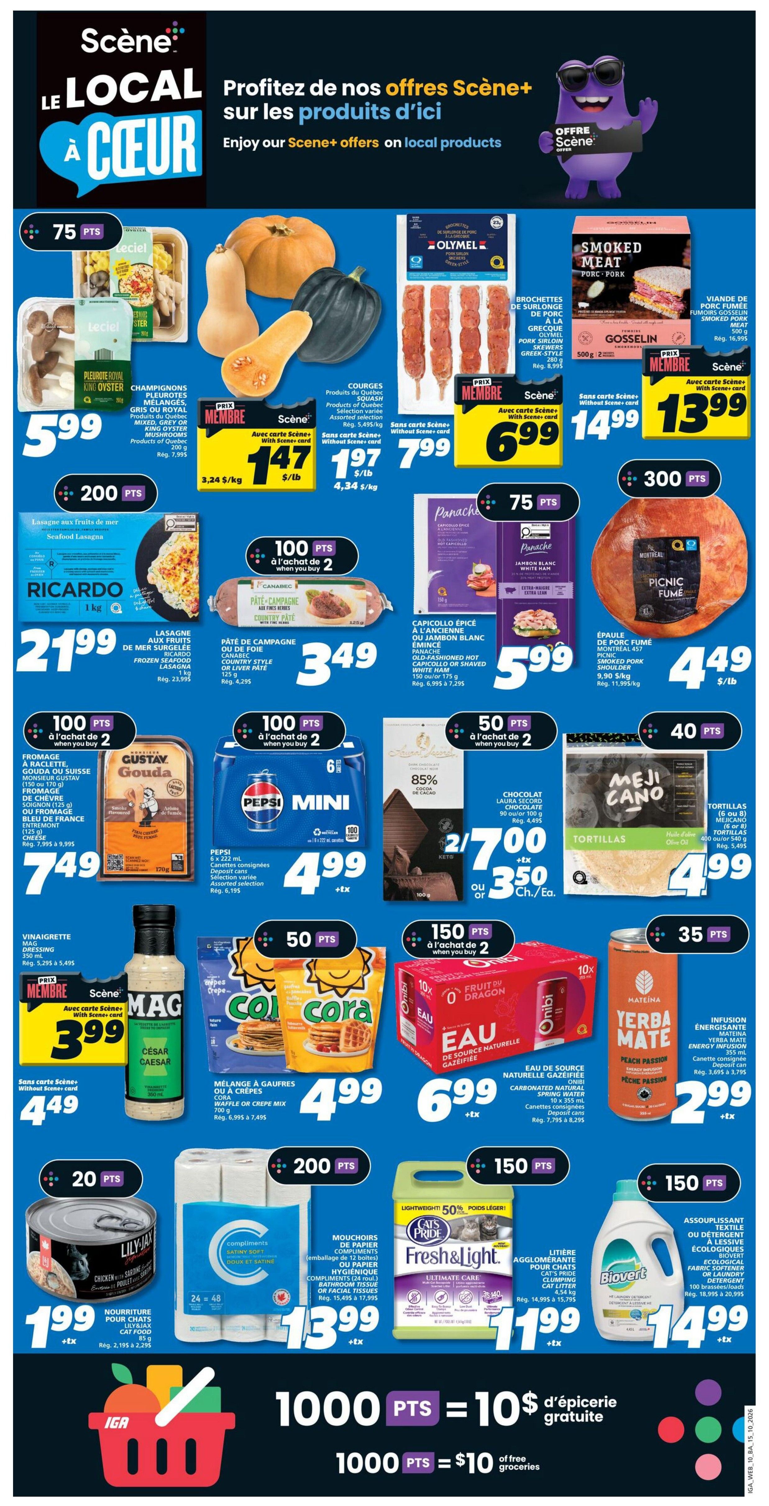 IGA (NB) Flyer October 15 to 21
