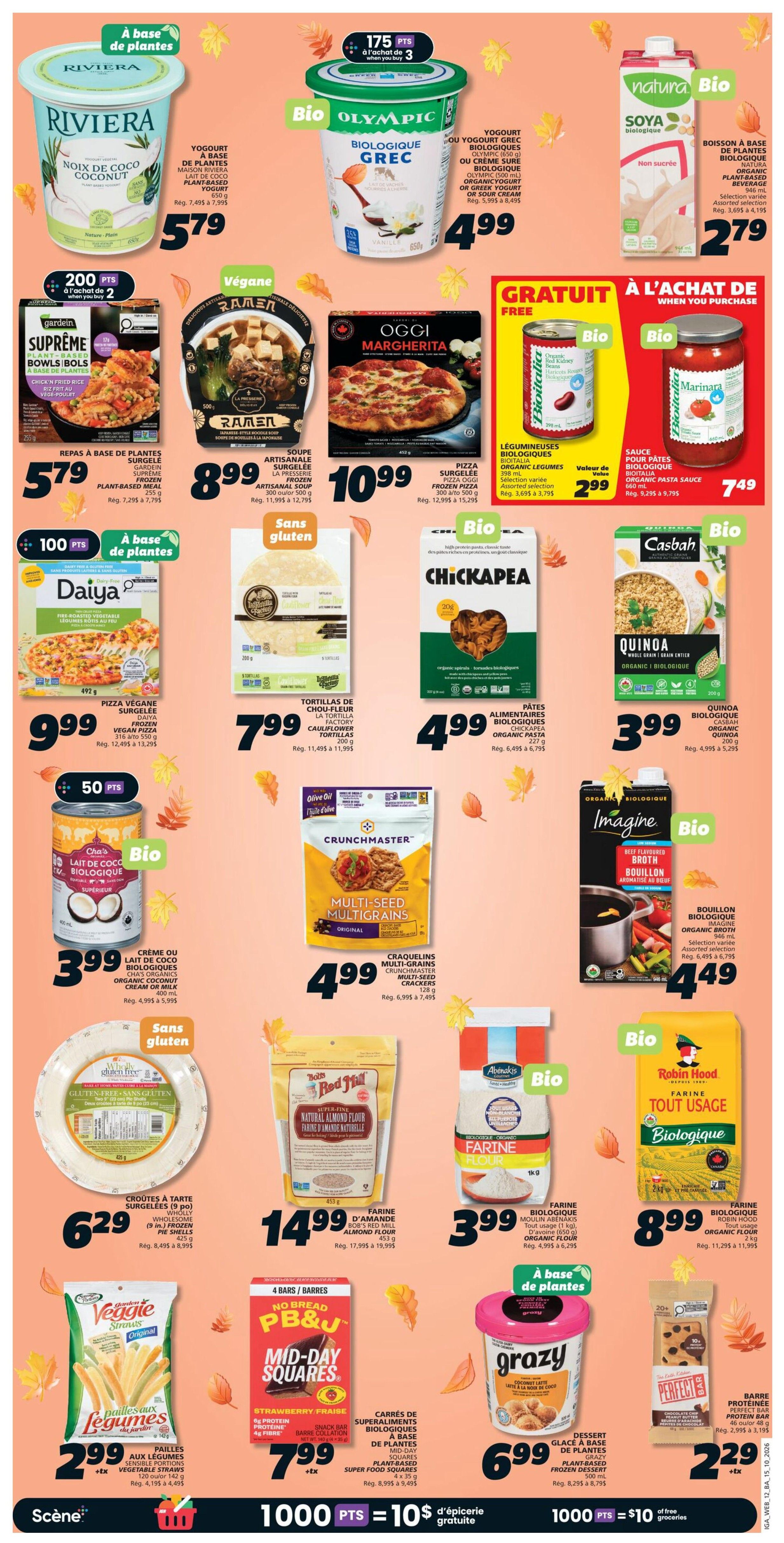 IGA (NB) Flyer October 15 to 21