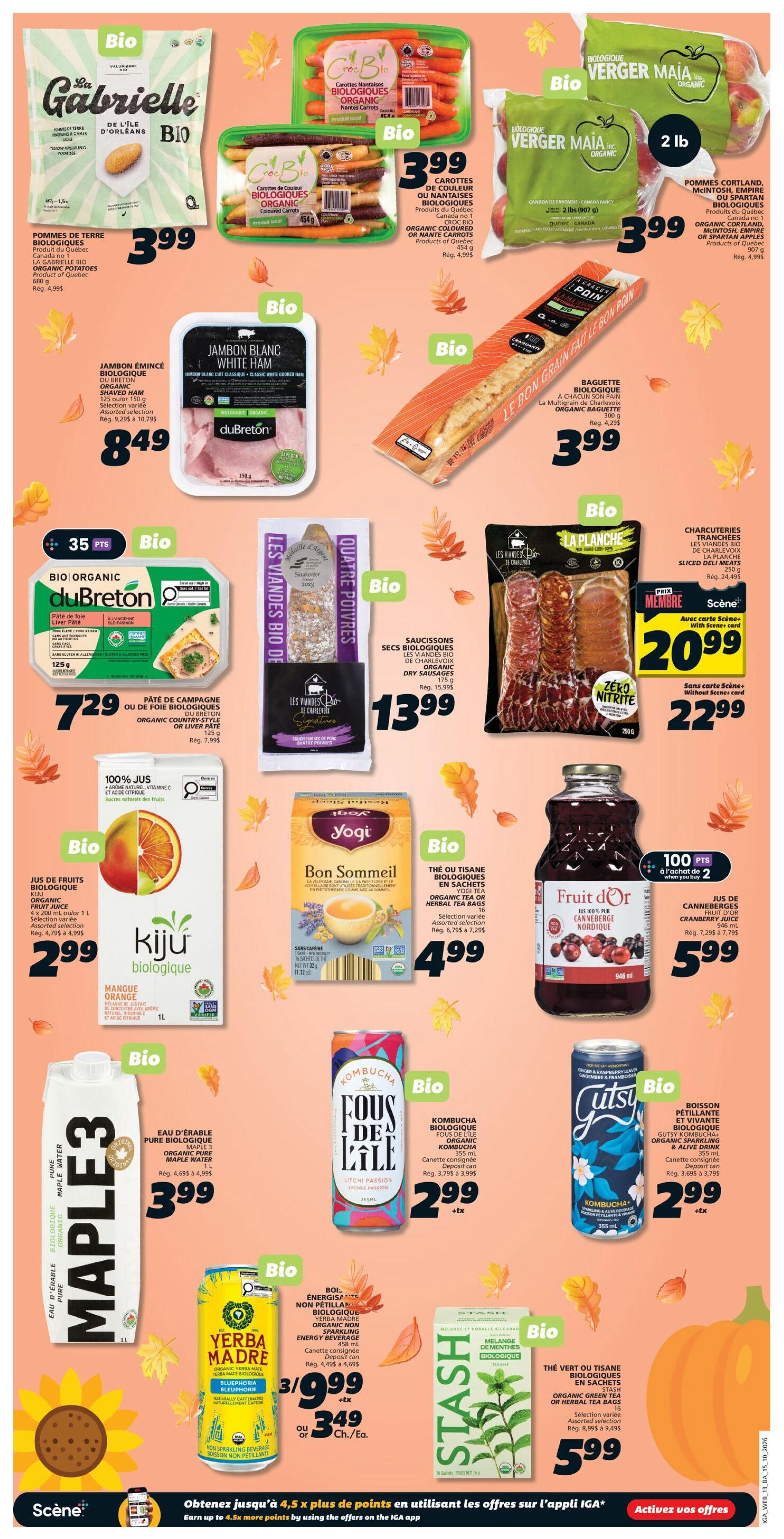 IGA (NB) Flyer October 15 to 21