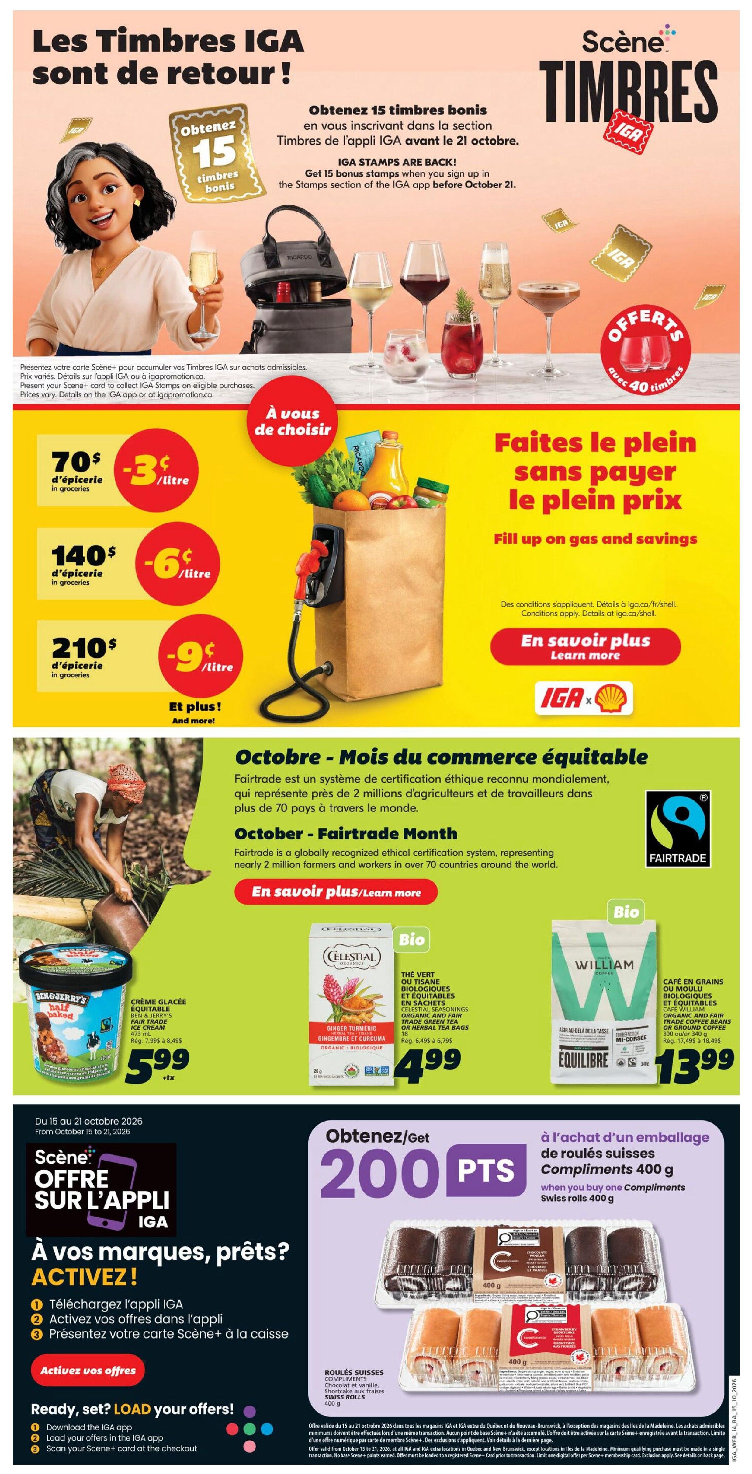 IGA (NB) Flyer October 15 to 21