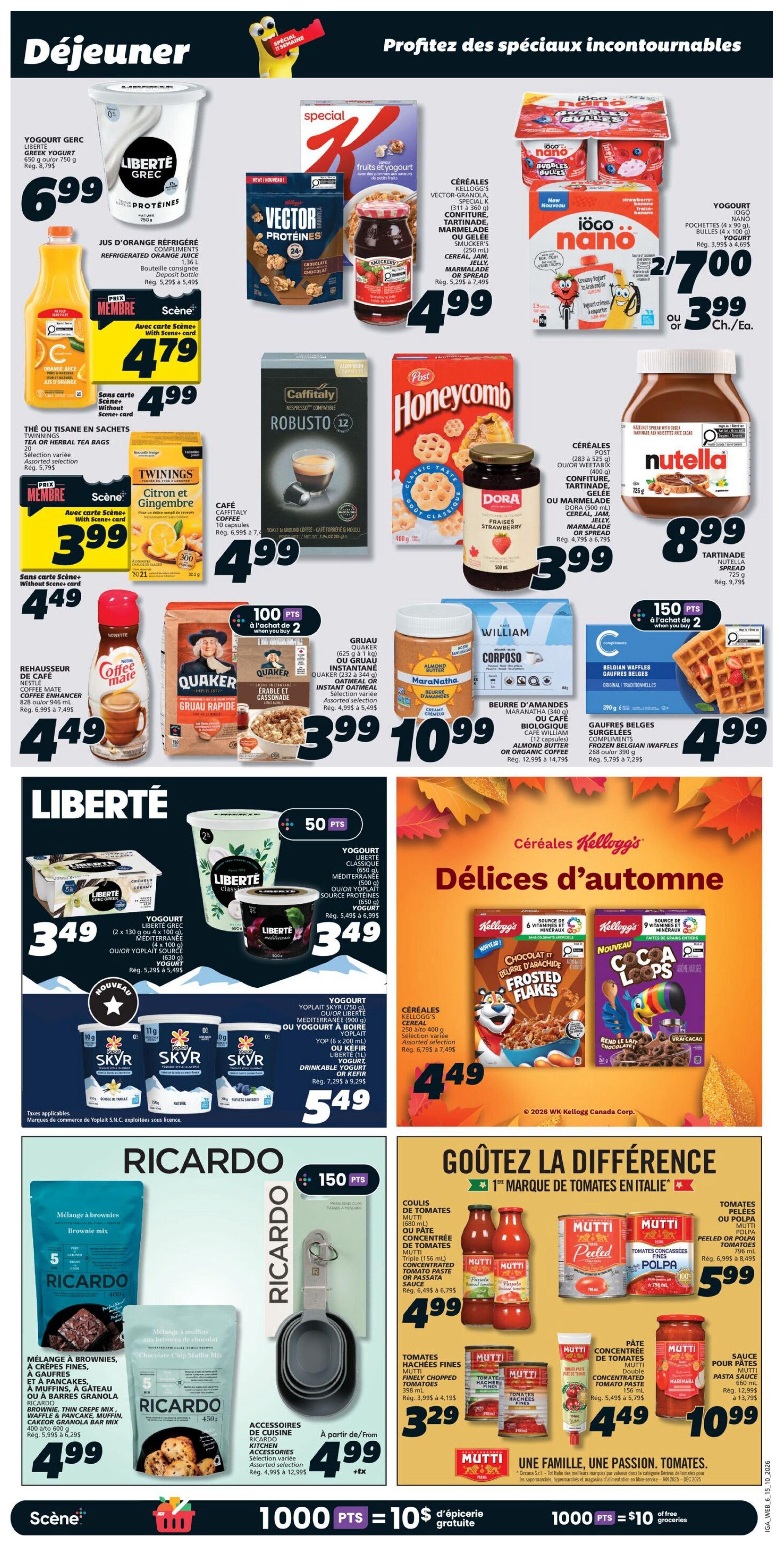 IGA (NB) Flyer October 15 to 21