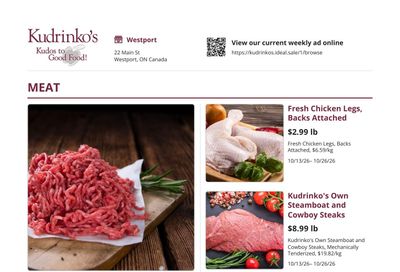 Kudrinko's Flyer October 13 to 26