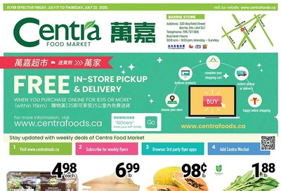 Centra Foods (Barrie) Flyer July 17 to 23