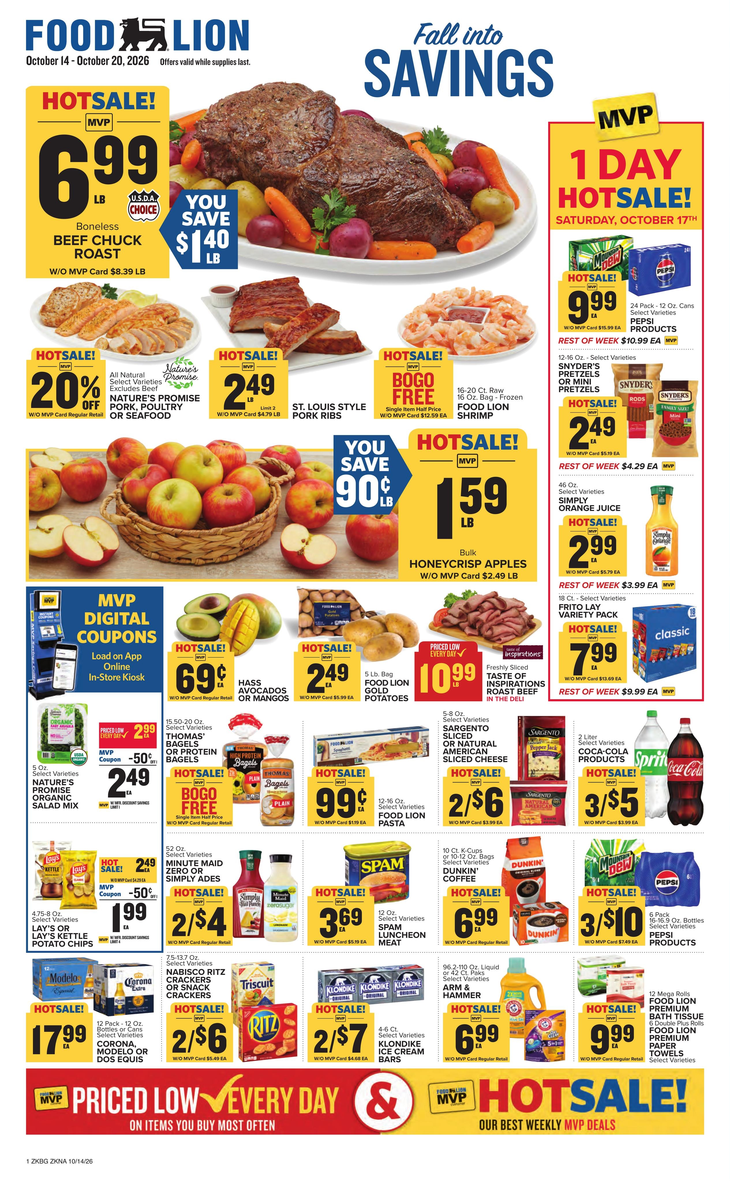 Food Lion (Hopkinsville Area, KY) Weekly Ad October 14 - 20, 2026