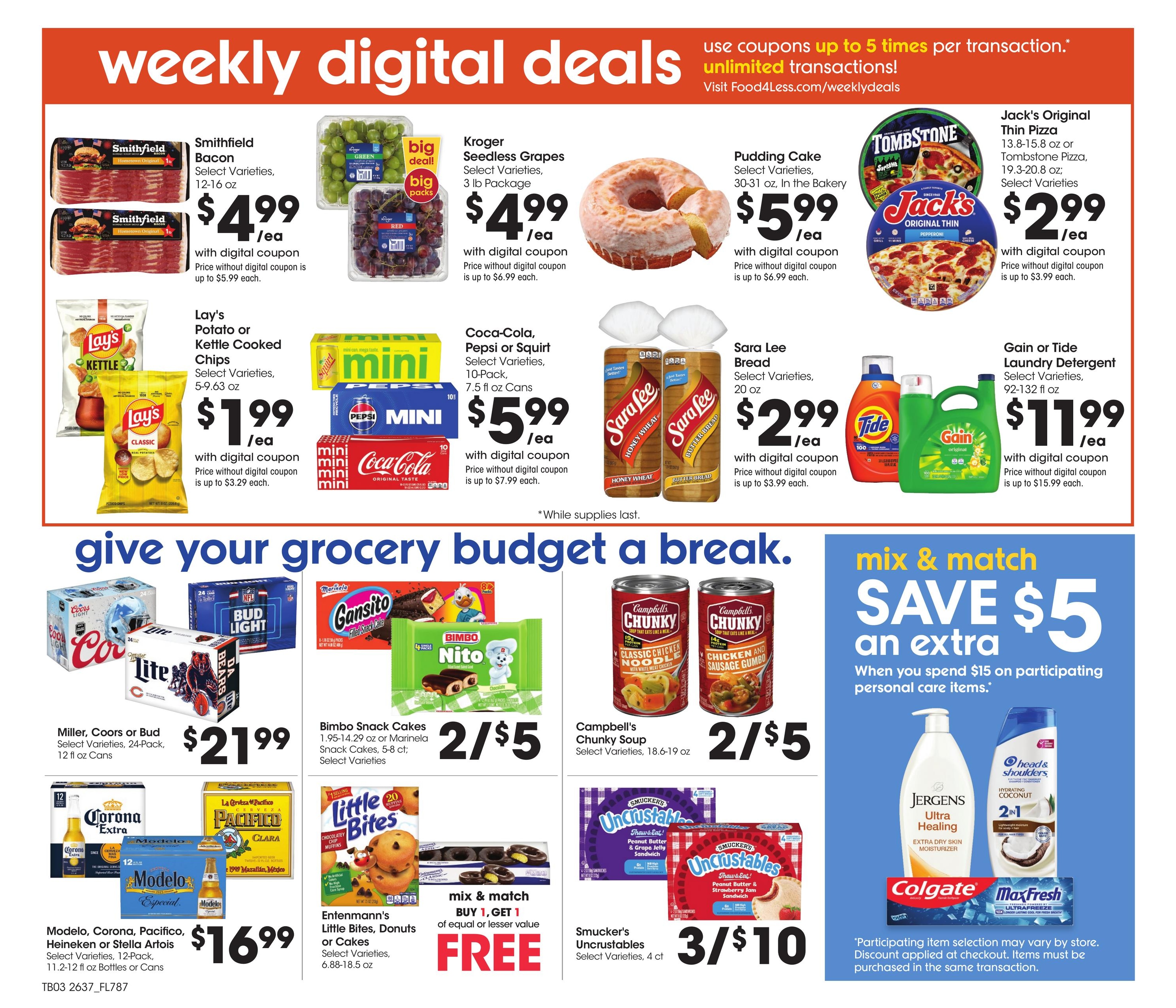 Food 4 Less (Hammond Area, IN) Chicago Weekly Ad October 14 - 20, 2026