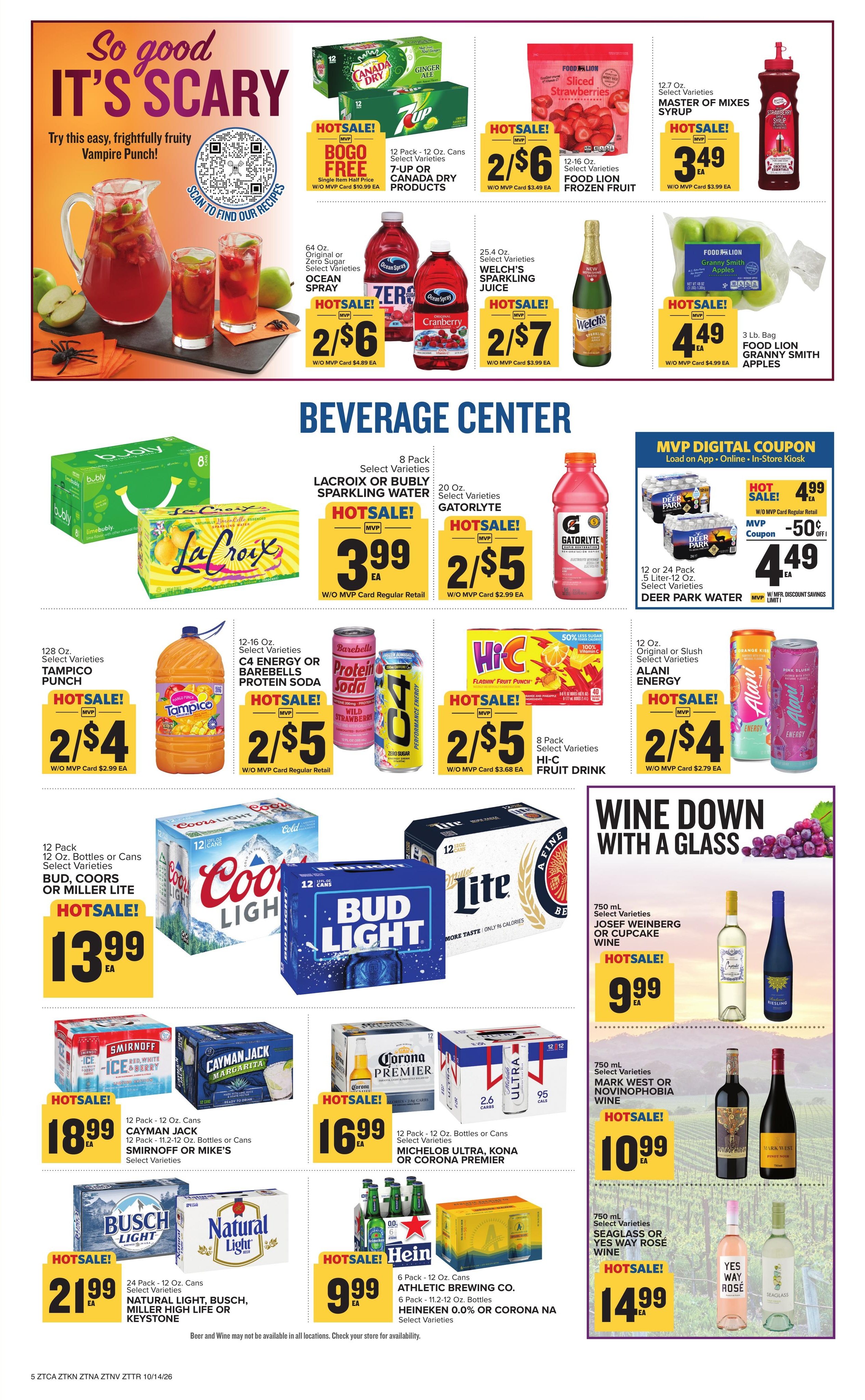 Food Lion (Clarksville Area, TN) Weekly Ad October 14 - 20, 2026