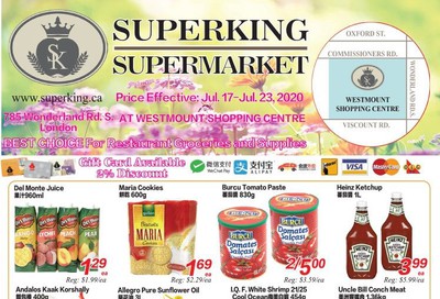 Superking Supermarket (London) Flyer July 17 to 23