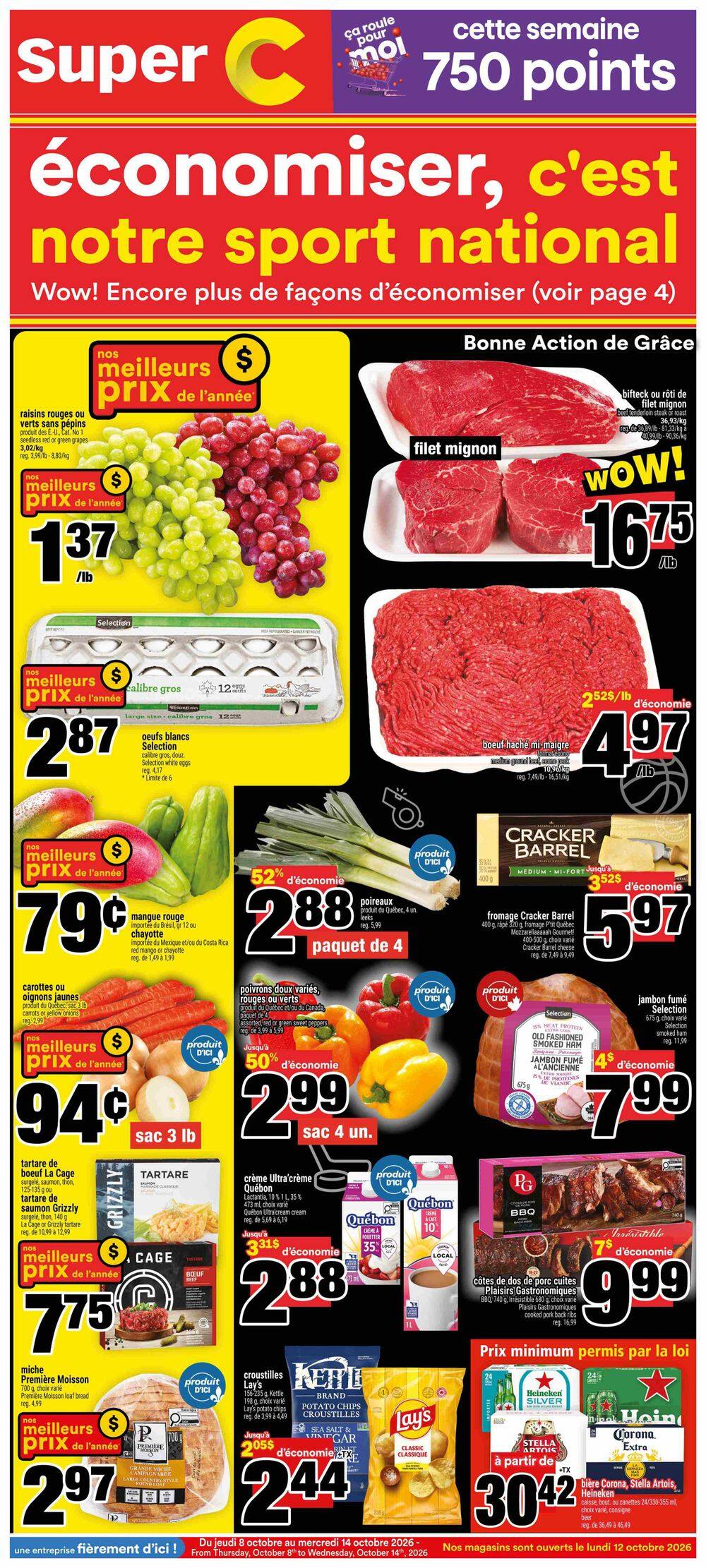 Super C Flyer October 8 to 14
