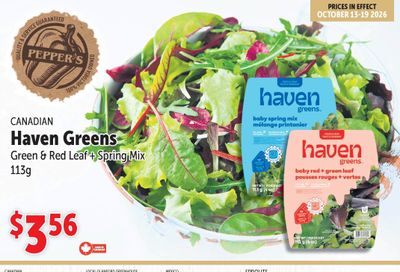 Pepper's Foods Flyer October 13 to 19