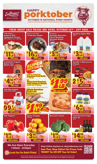 LaBonne's Markets (Connecticut) Weekly Ad October 16 - 22, 2026