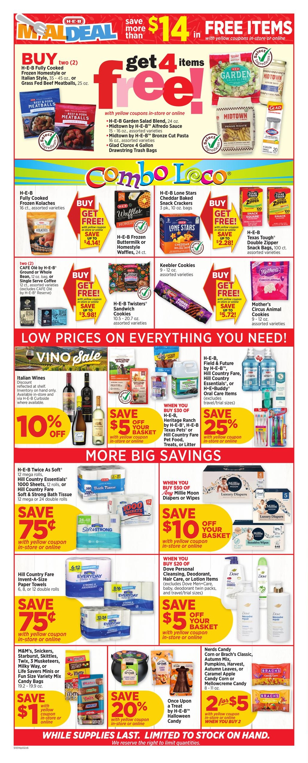 H-E-B (Odessa Area, TX) Weekly Ad October 14 - 20, 2026