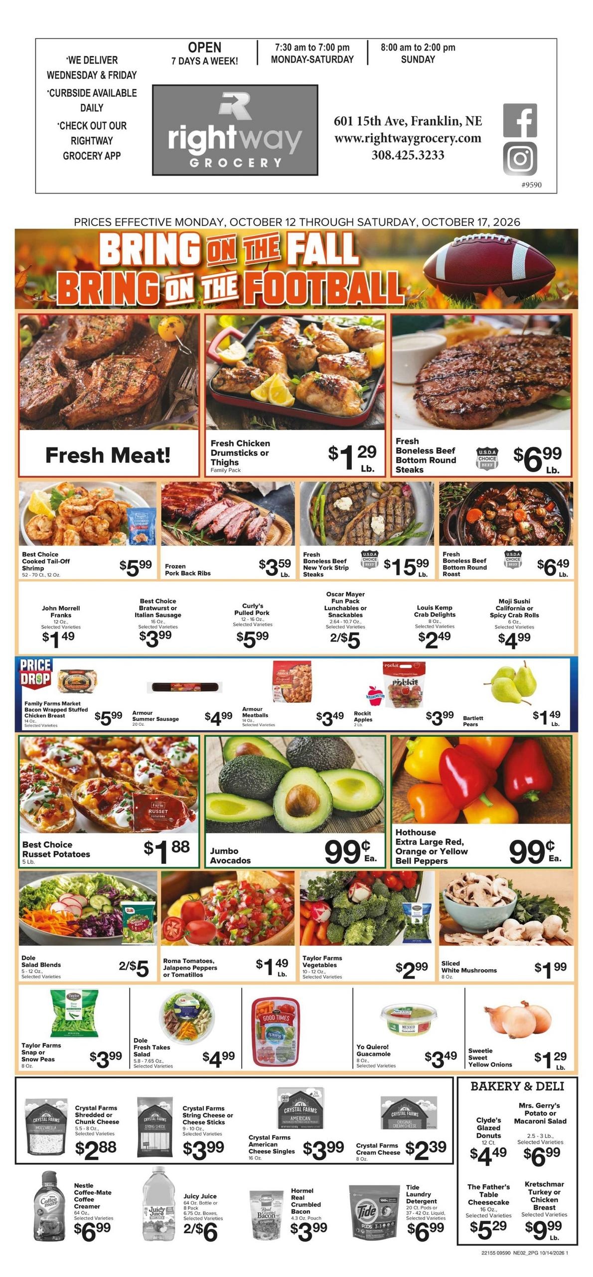 Right Way Grocery Weekly Ad October 12 - 17, 2026