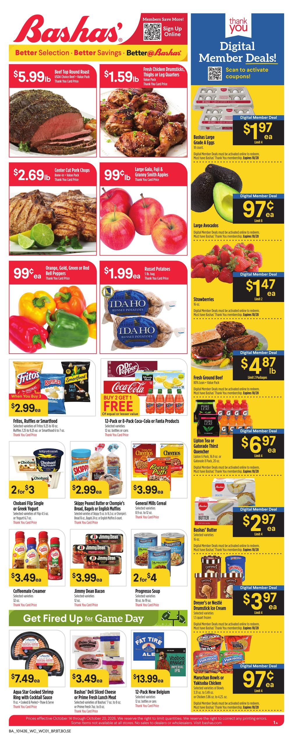 Bashas' (Apache Junction Area, AZ) Weekly Ad October 14 - 20, 2026
