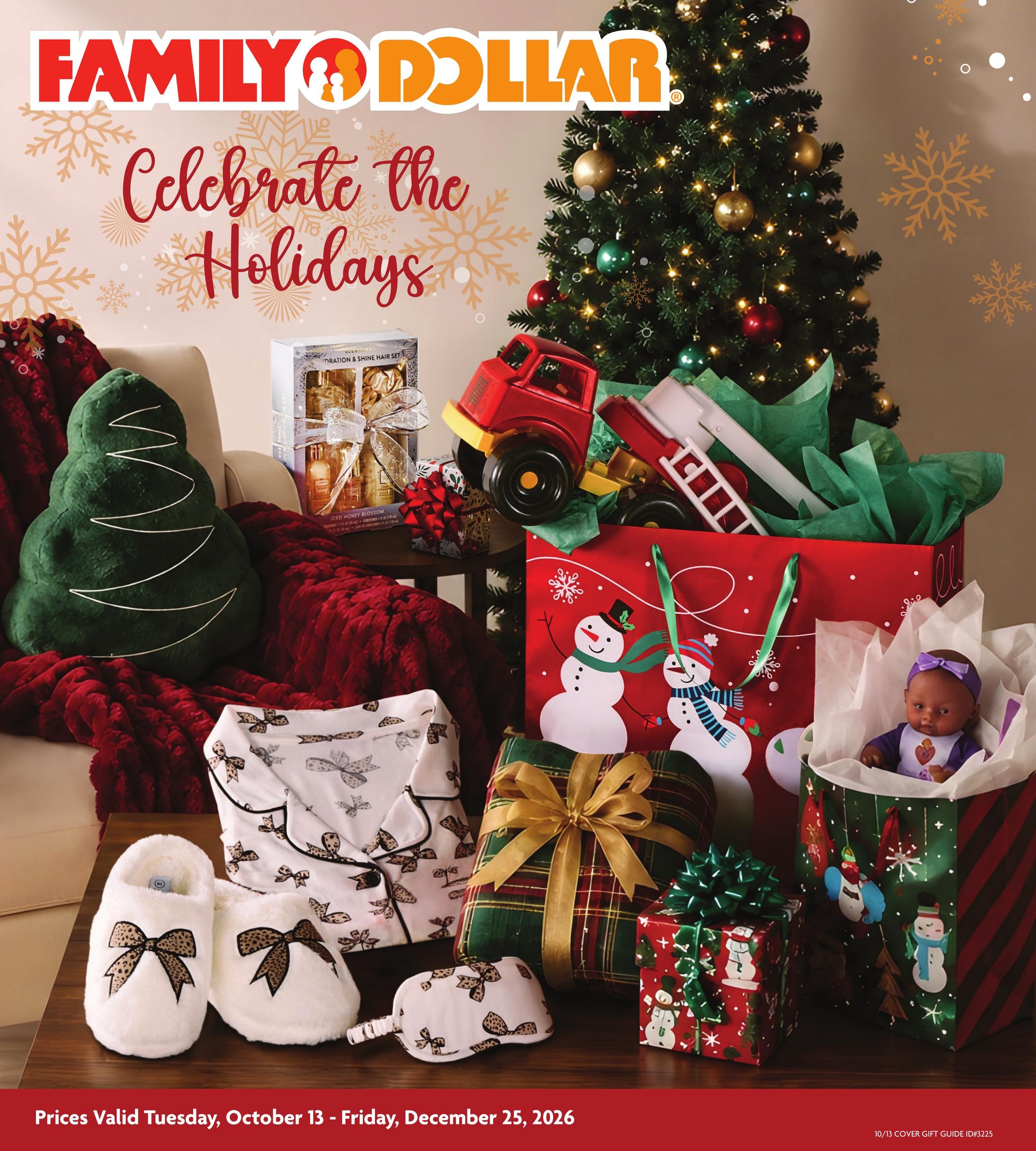 Family Dollar Holiday Gift Guide Weekly Ad October 13 - December 25, 2026