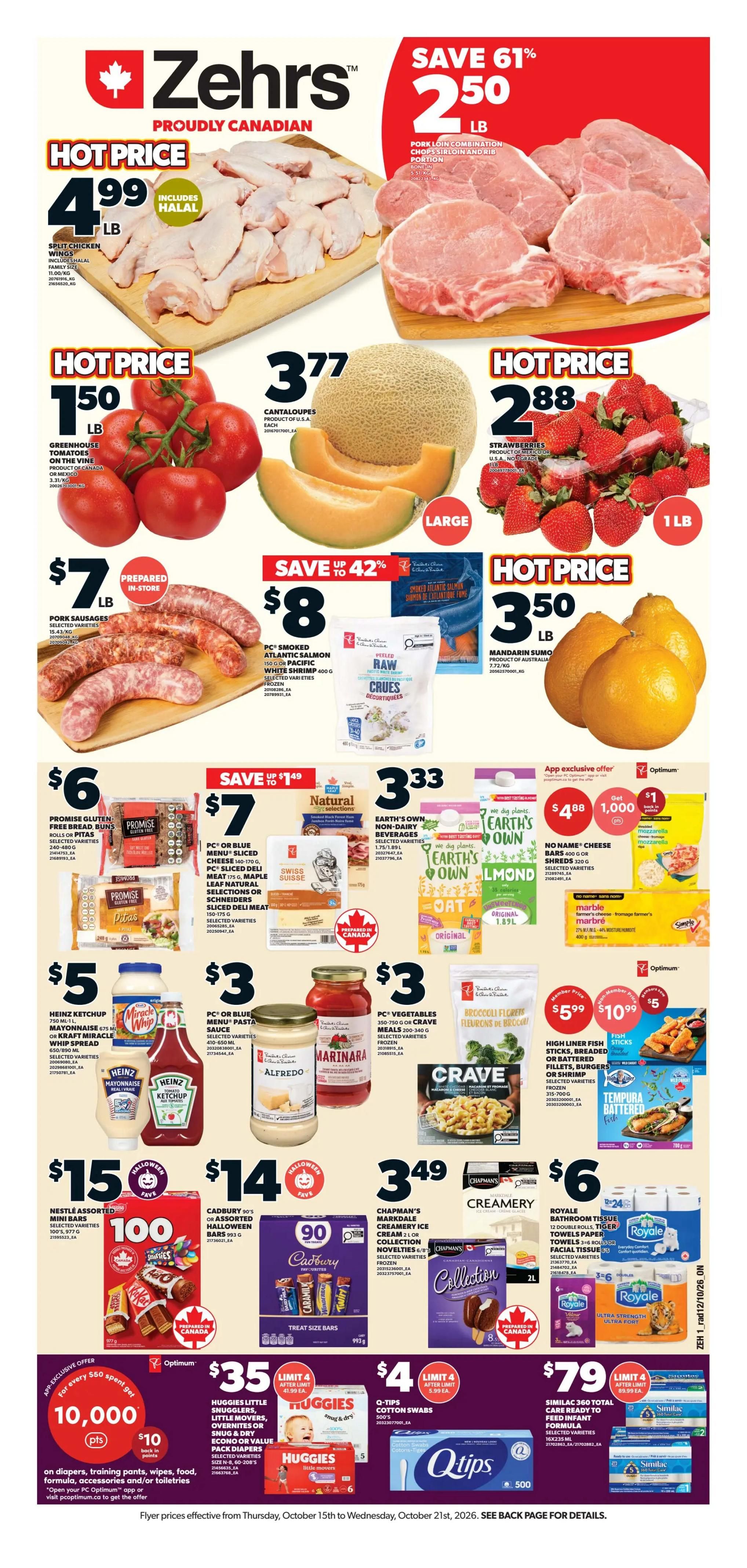 Zehrs Flyer October 15 to 21