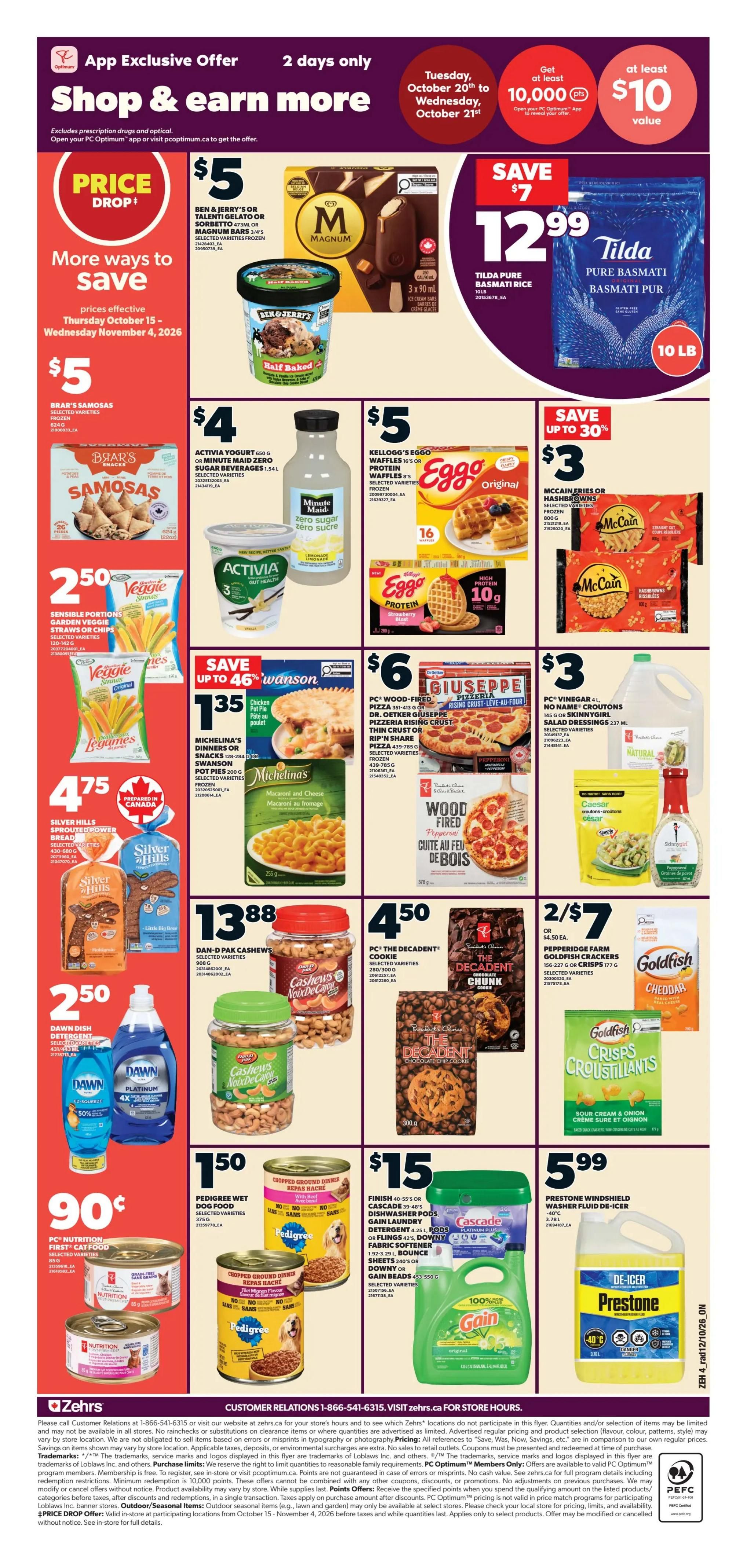 Zehrs Flyer October 15 to 21