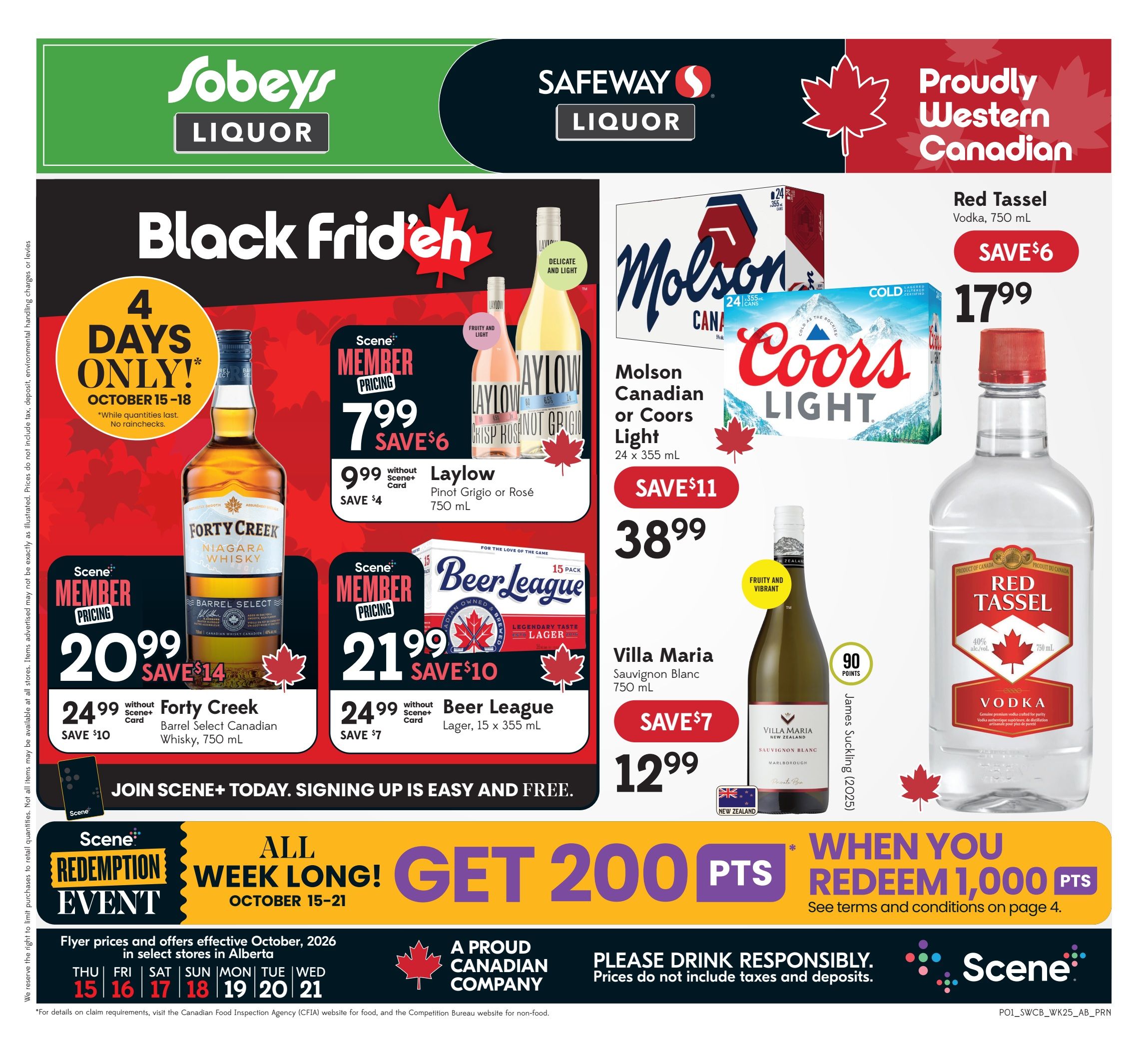 Sobeys/Safeway (AB) SWCB Flyer October 15 to 21