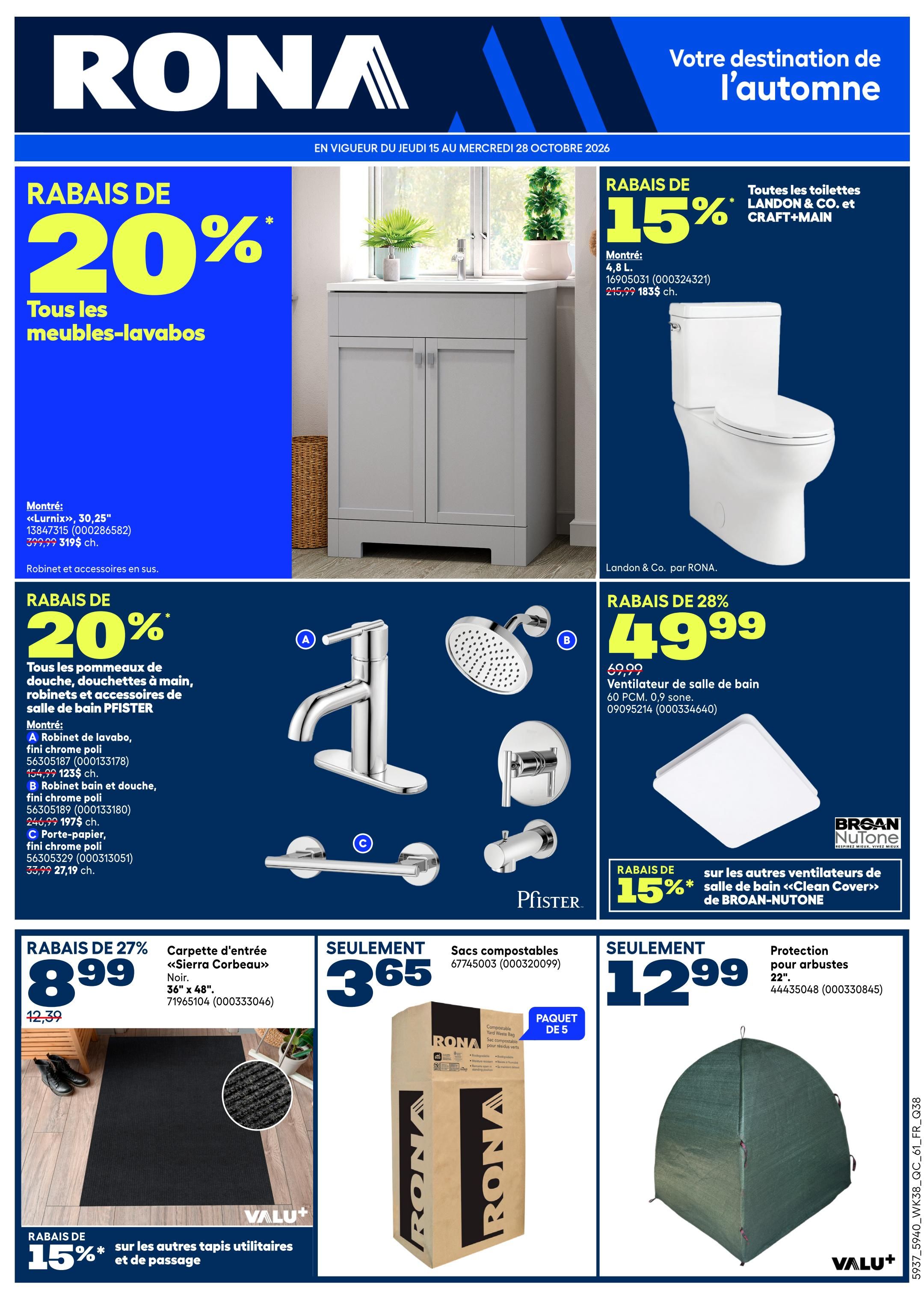 Rona & Rona+ (QC) Flyer October 15 to 21