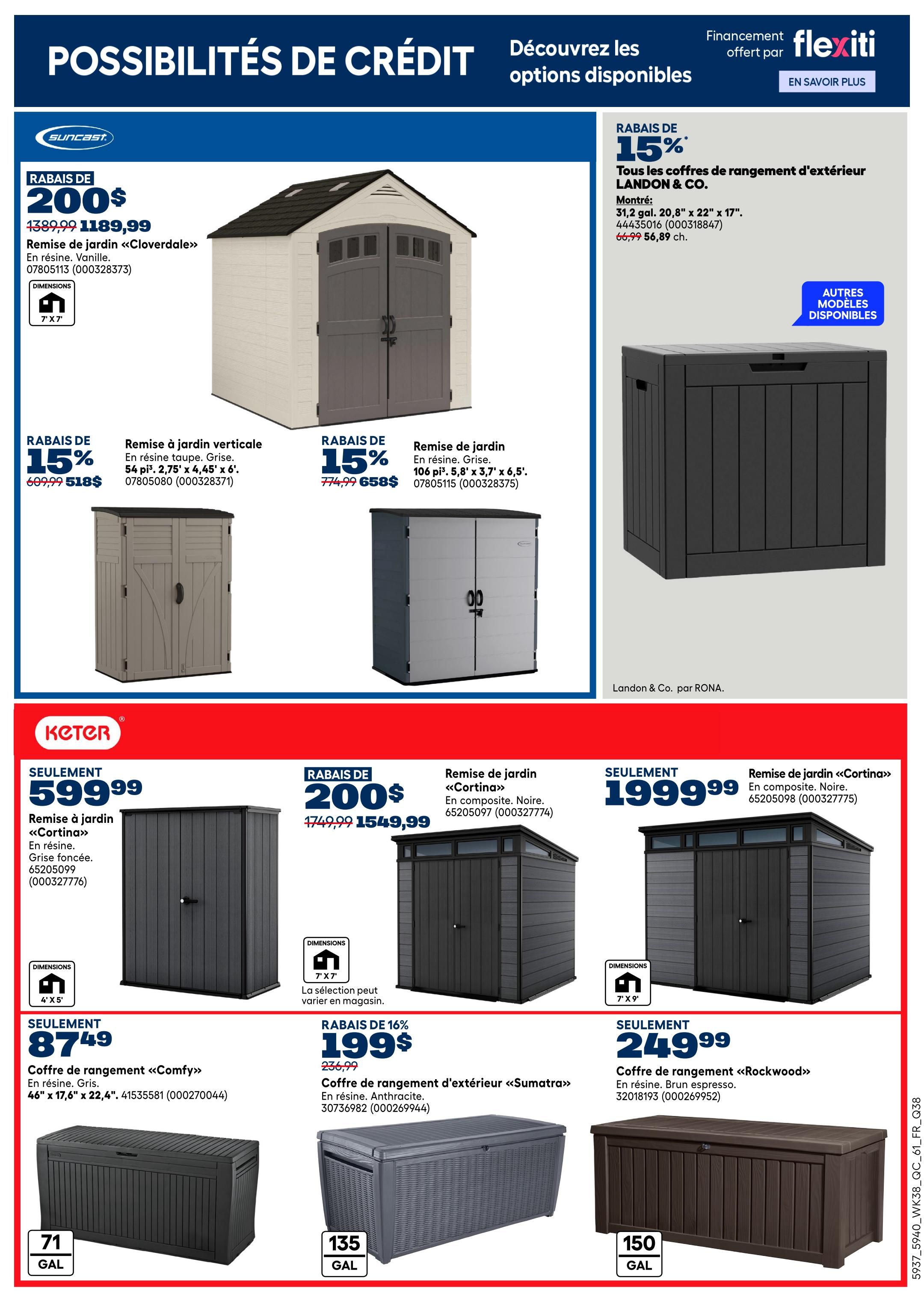 Rona & Rona+ (QC) Flyer October 15 to 21