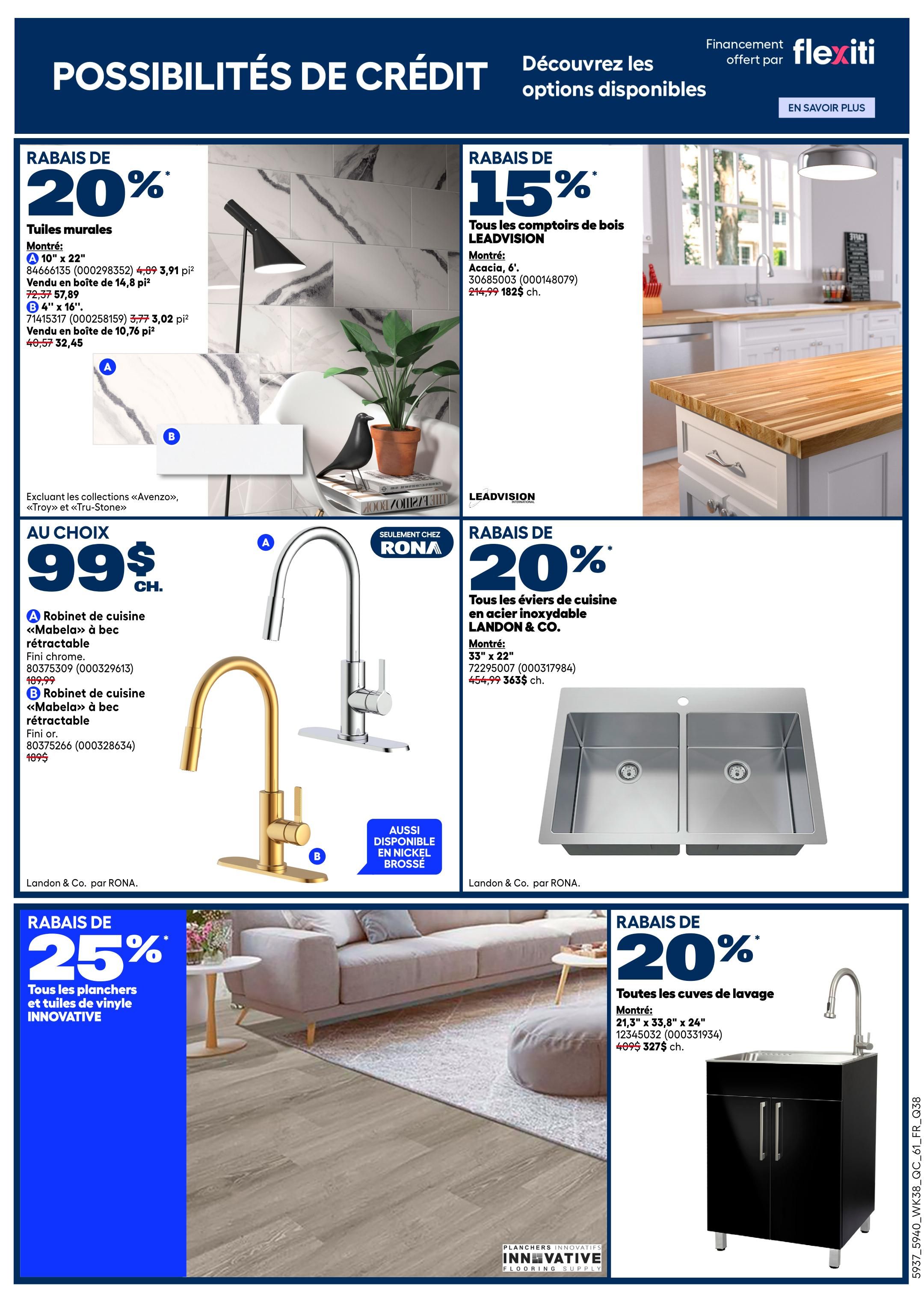 Rona & Rona+ (QC) Flyer October 15 to 21