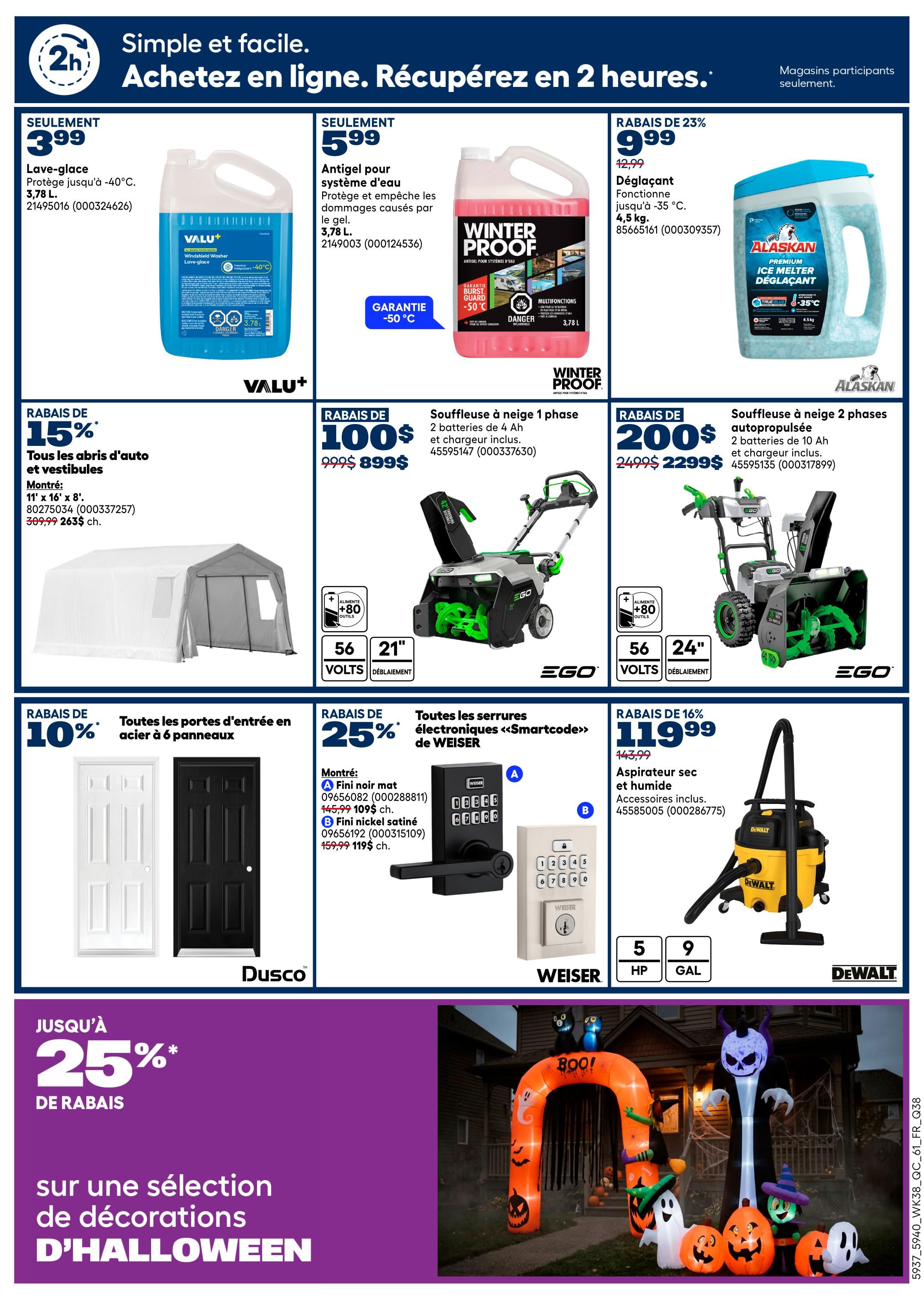 Rona & Rona+ (QC) Flyer October 15 to 21