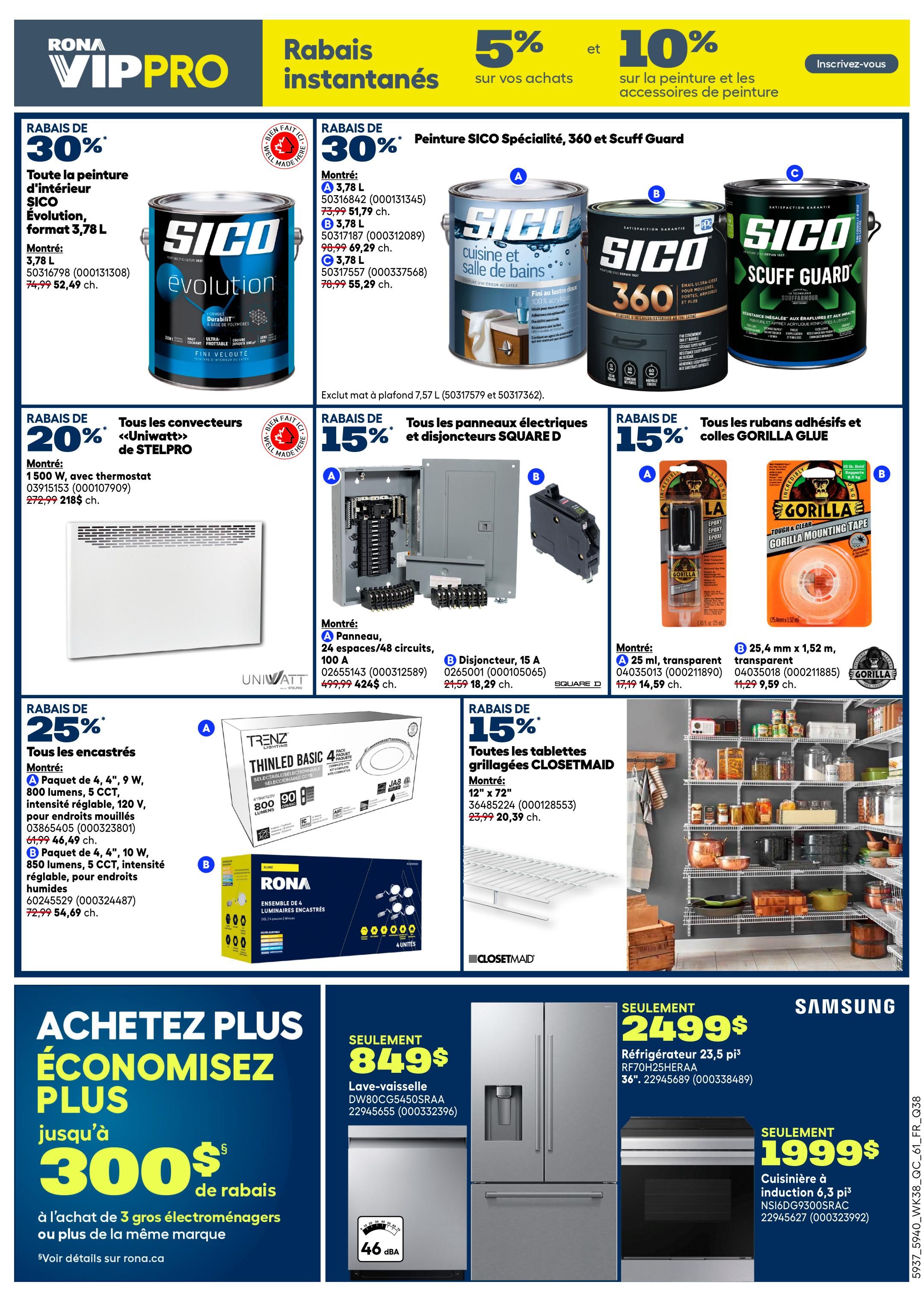 Rona & Rona+ (QC) Flyer October 15 to 21