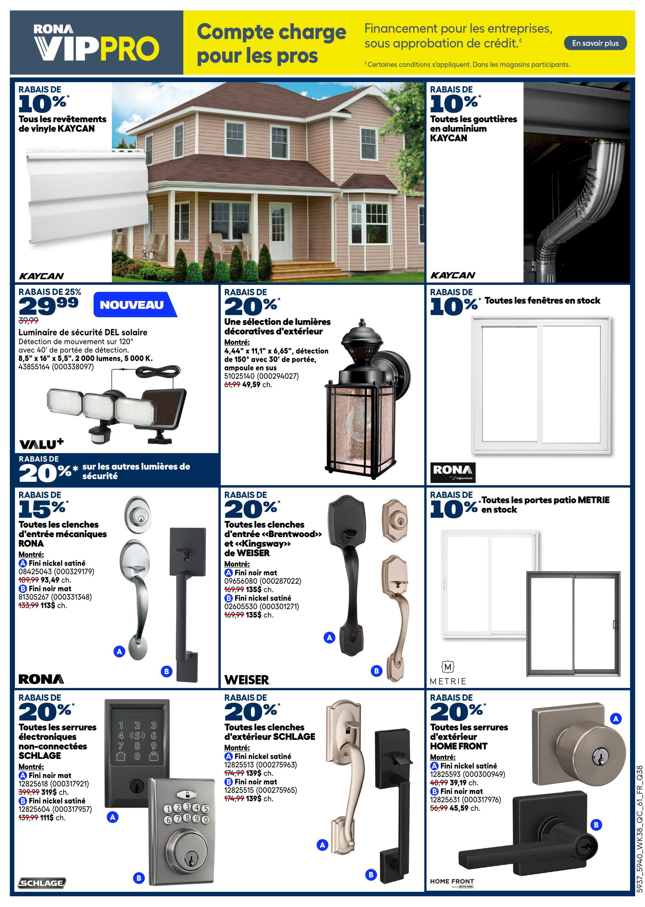 Rona & Rona+ (QC) Flyer October 15 to 21
