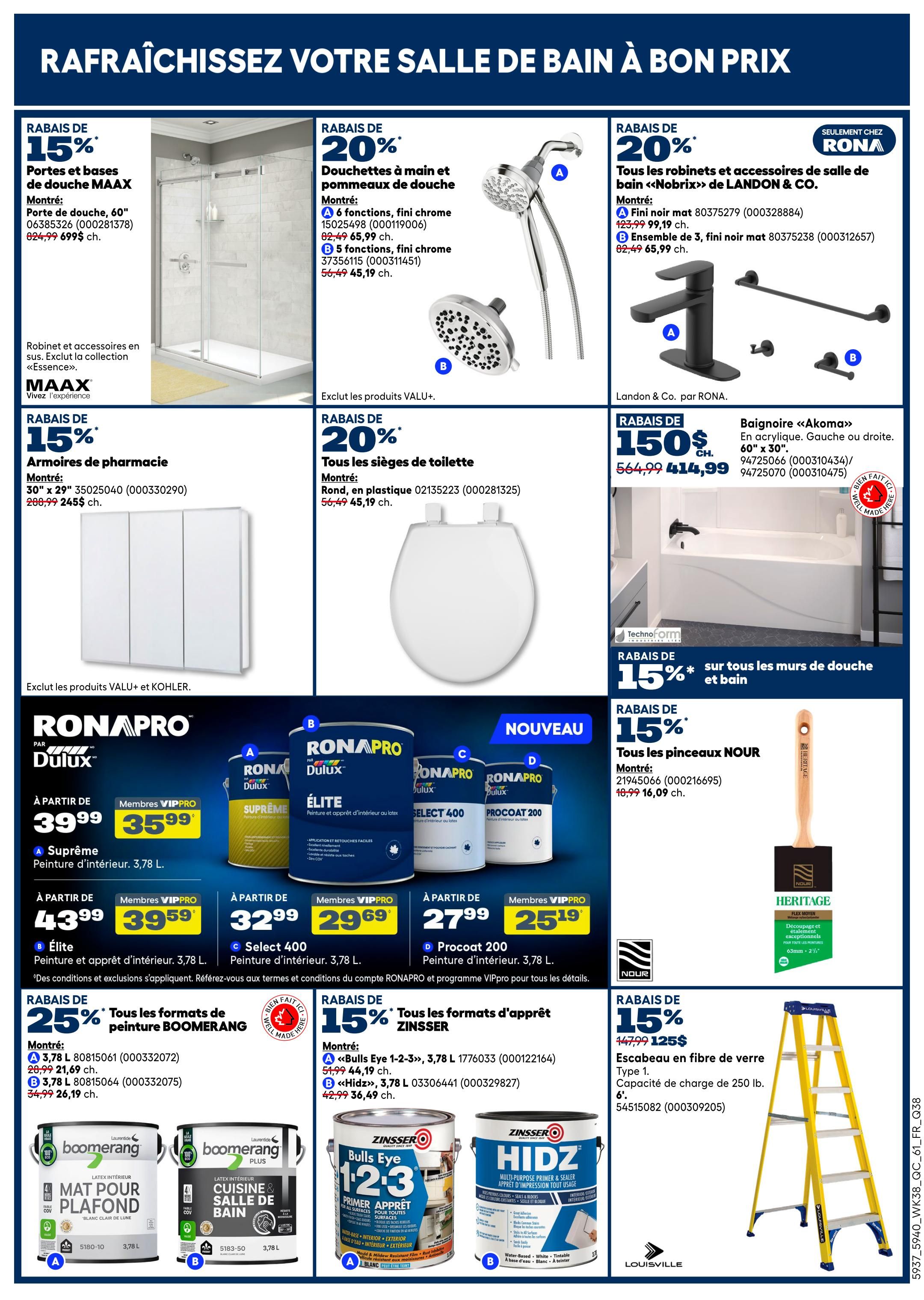 Rona & Rona+ (QC) Flyer October 15 to 21