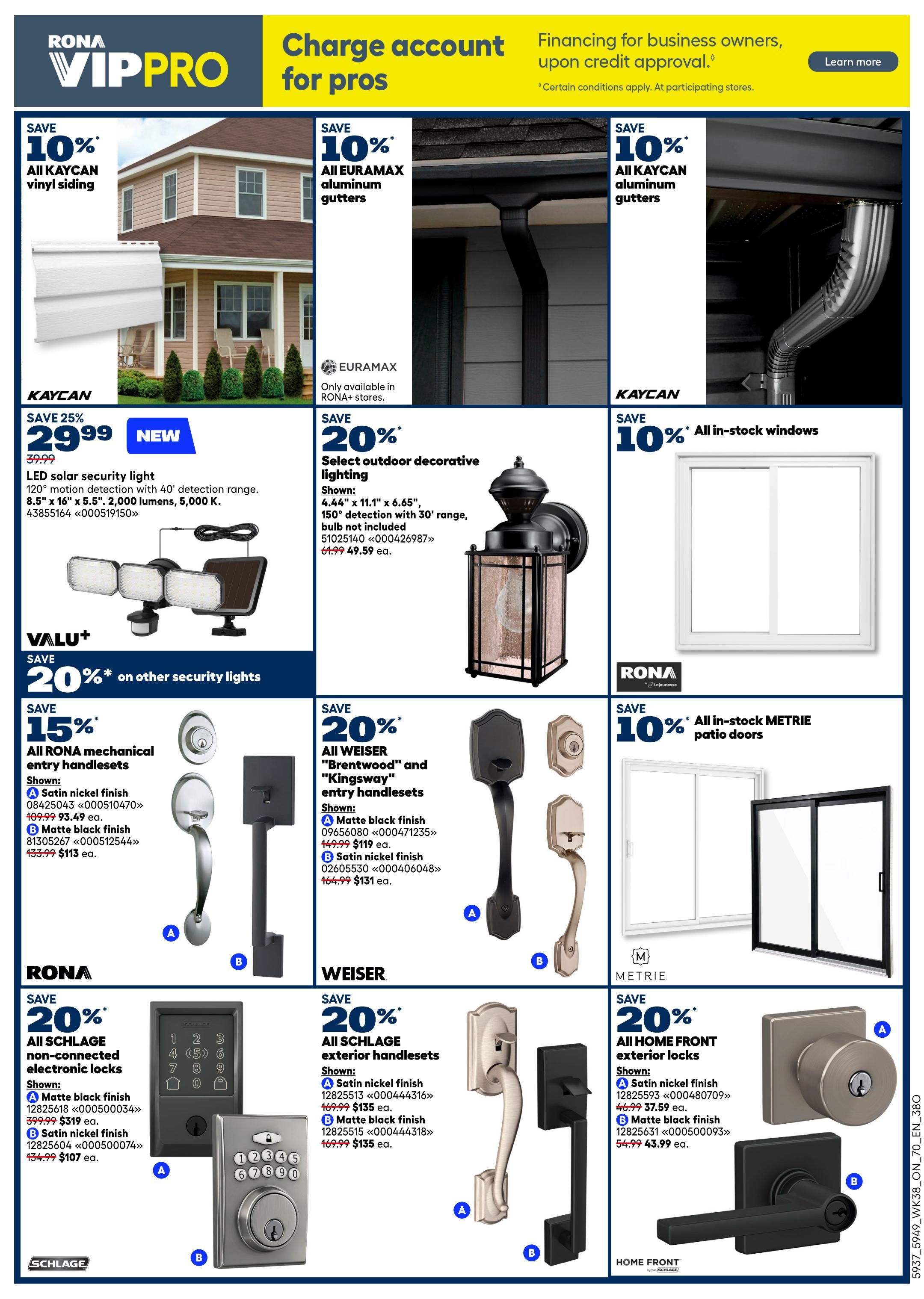 Rona & Rona+ (ON) Flyer October 15 to 21