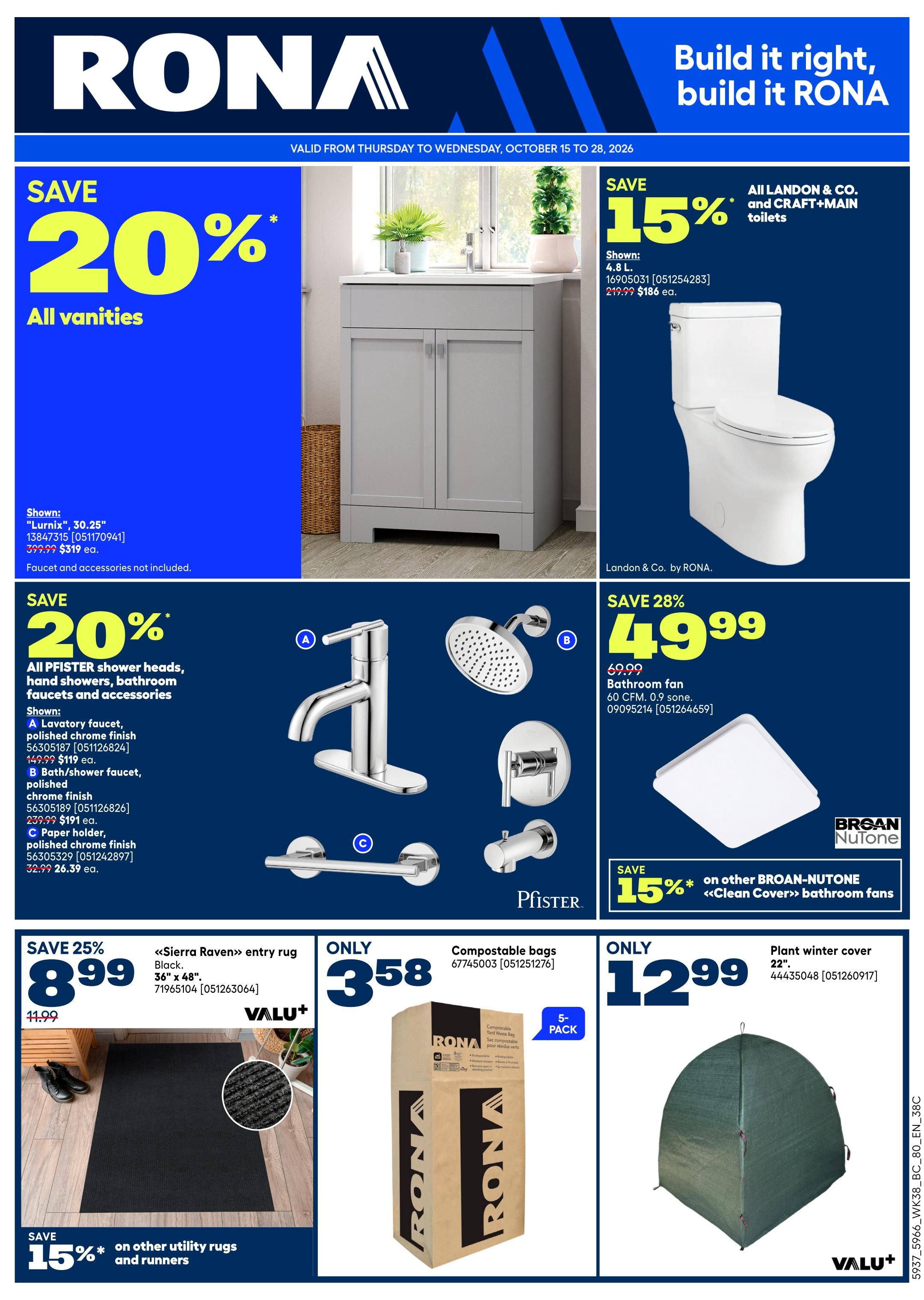 Rona & Rona+ (BC) Flyer October 15 to 21