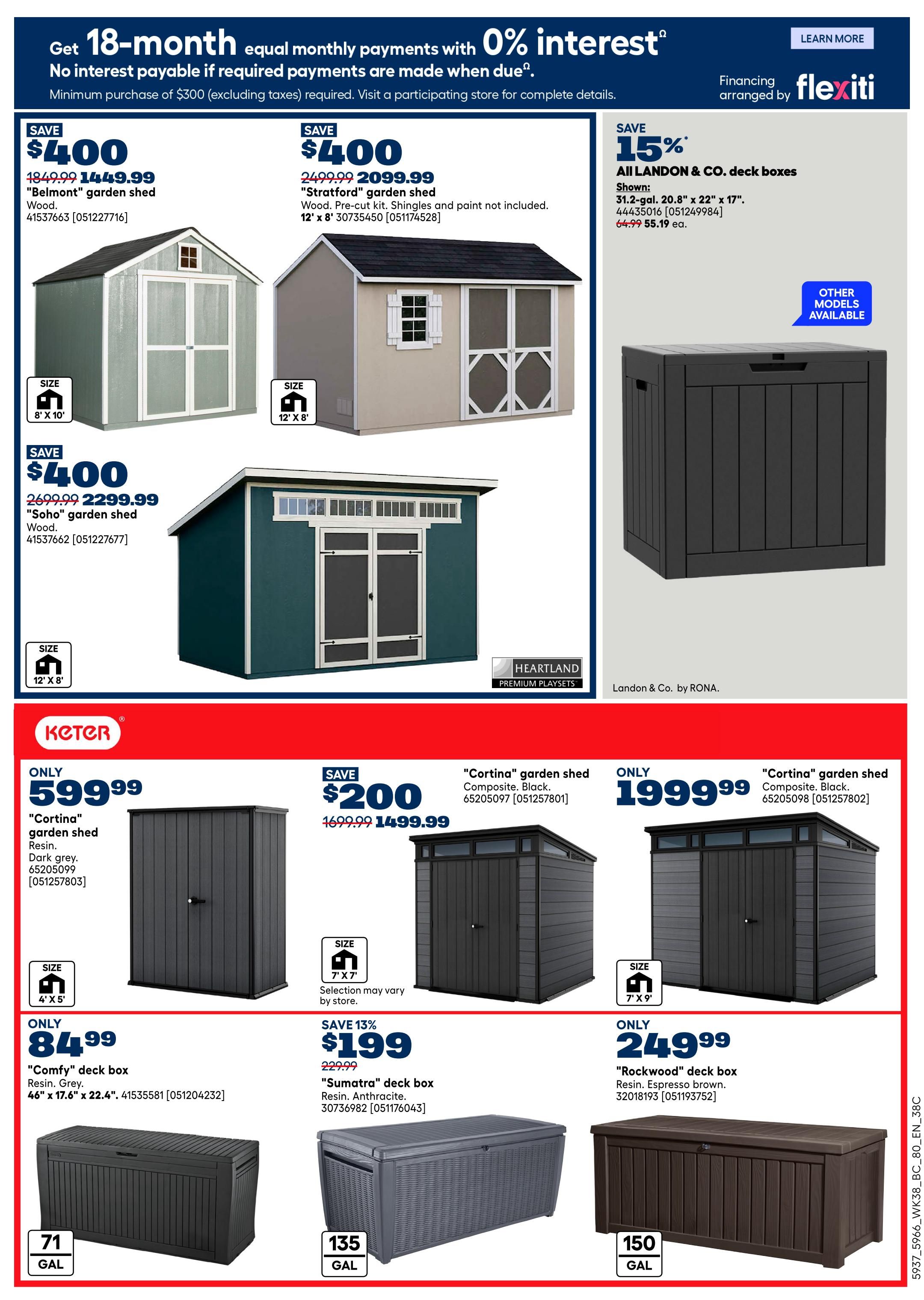 Rona & Rona+ (BC) Flyer October 15 to 21