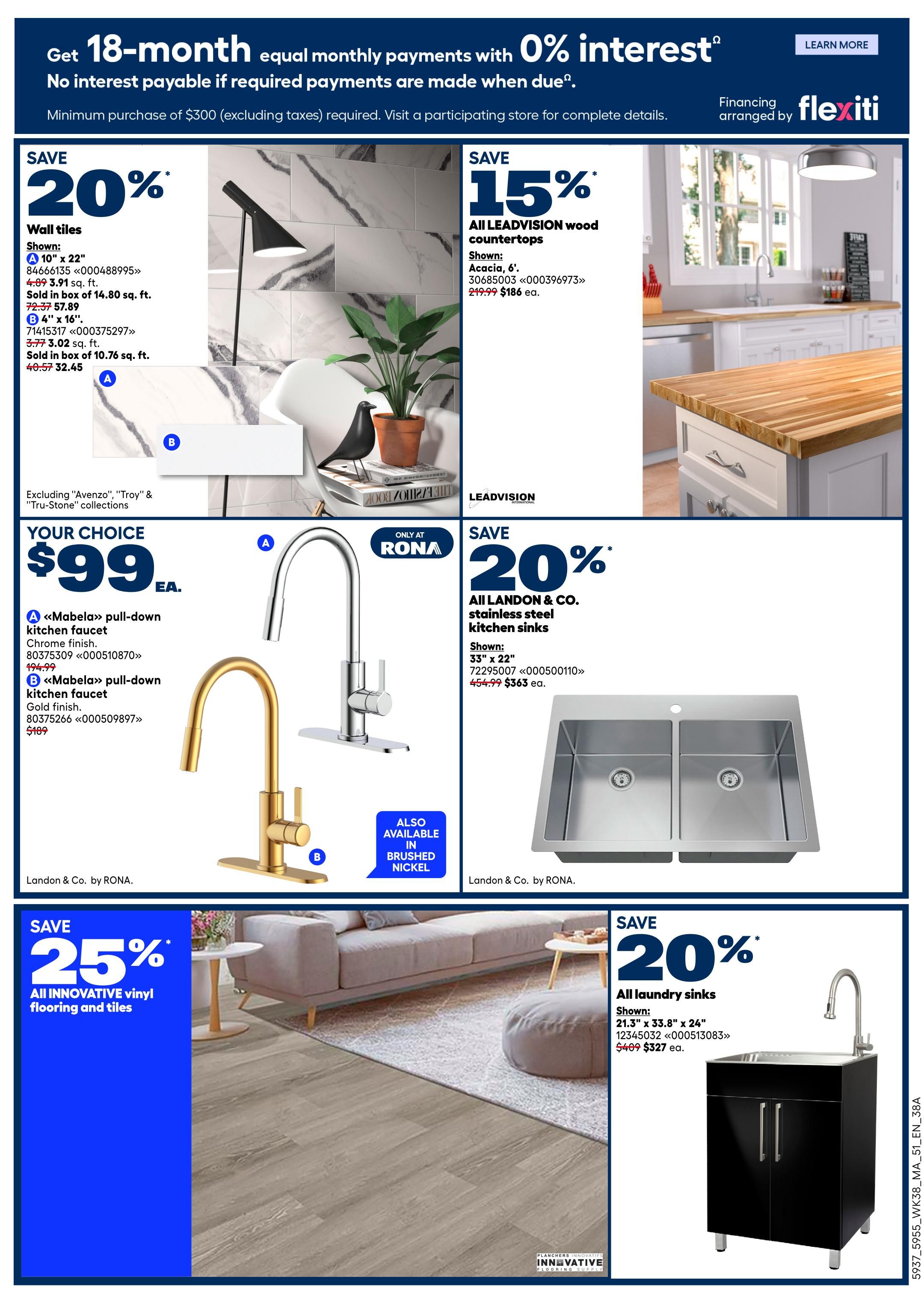 Rona & Rona+ (Atlantic) Flyer October 15 to 21