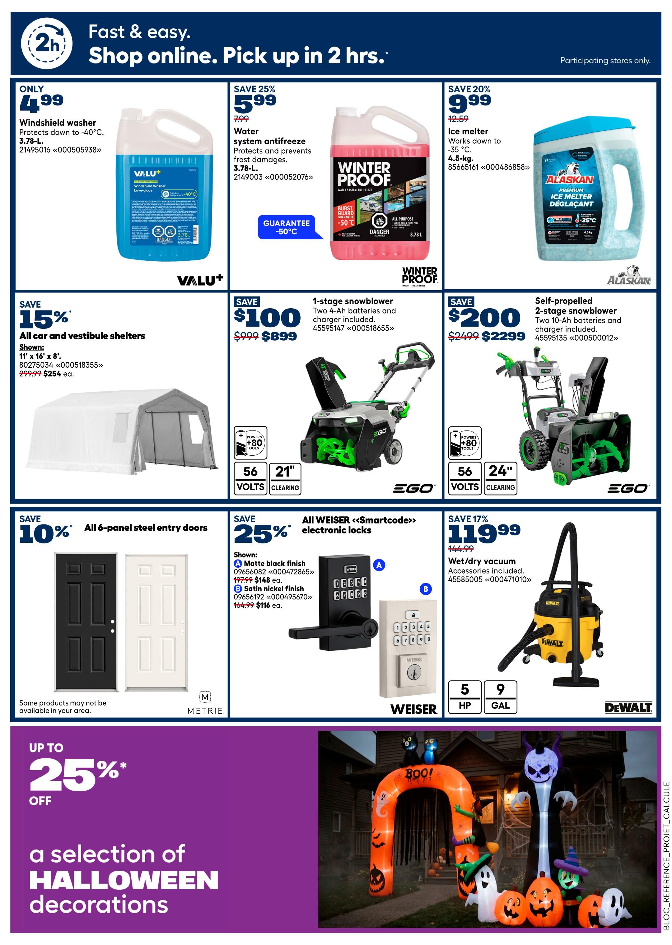Rona & Rona+ (Atlantic) Flyer October 15 to 21