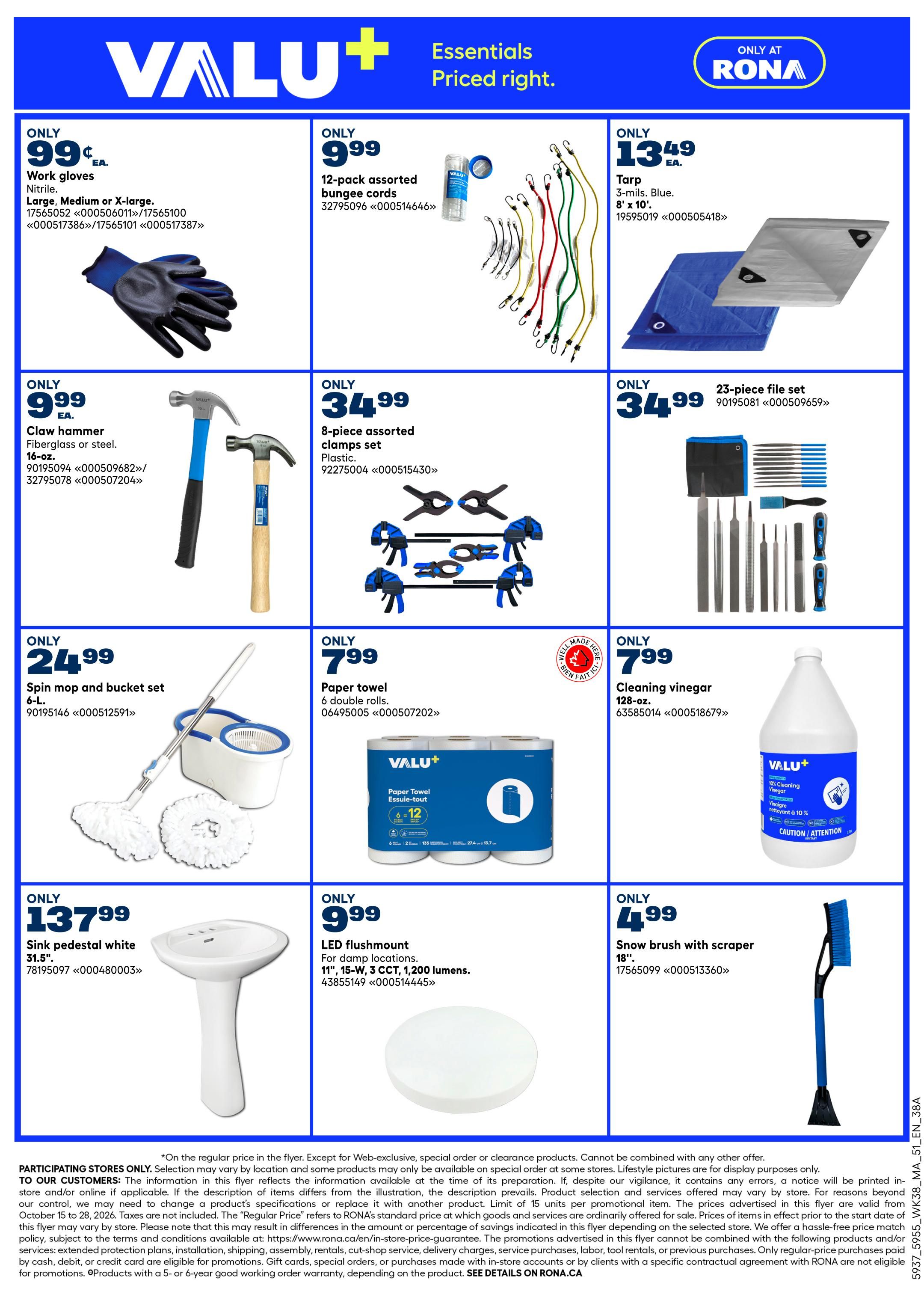 Rona & Rona+ (Atlantic) Flyer October 15 to 21