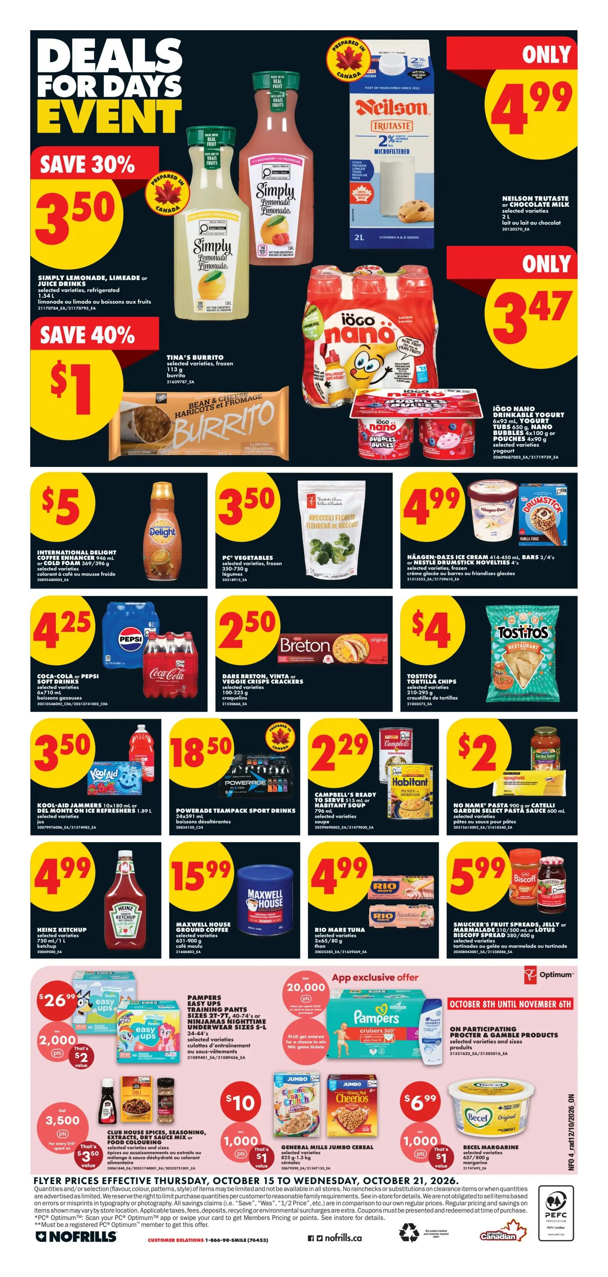 No Frills (ON) Flyer October 15 to 21