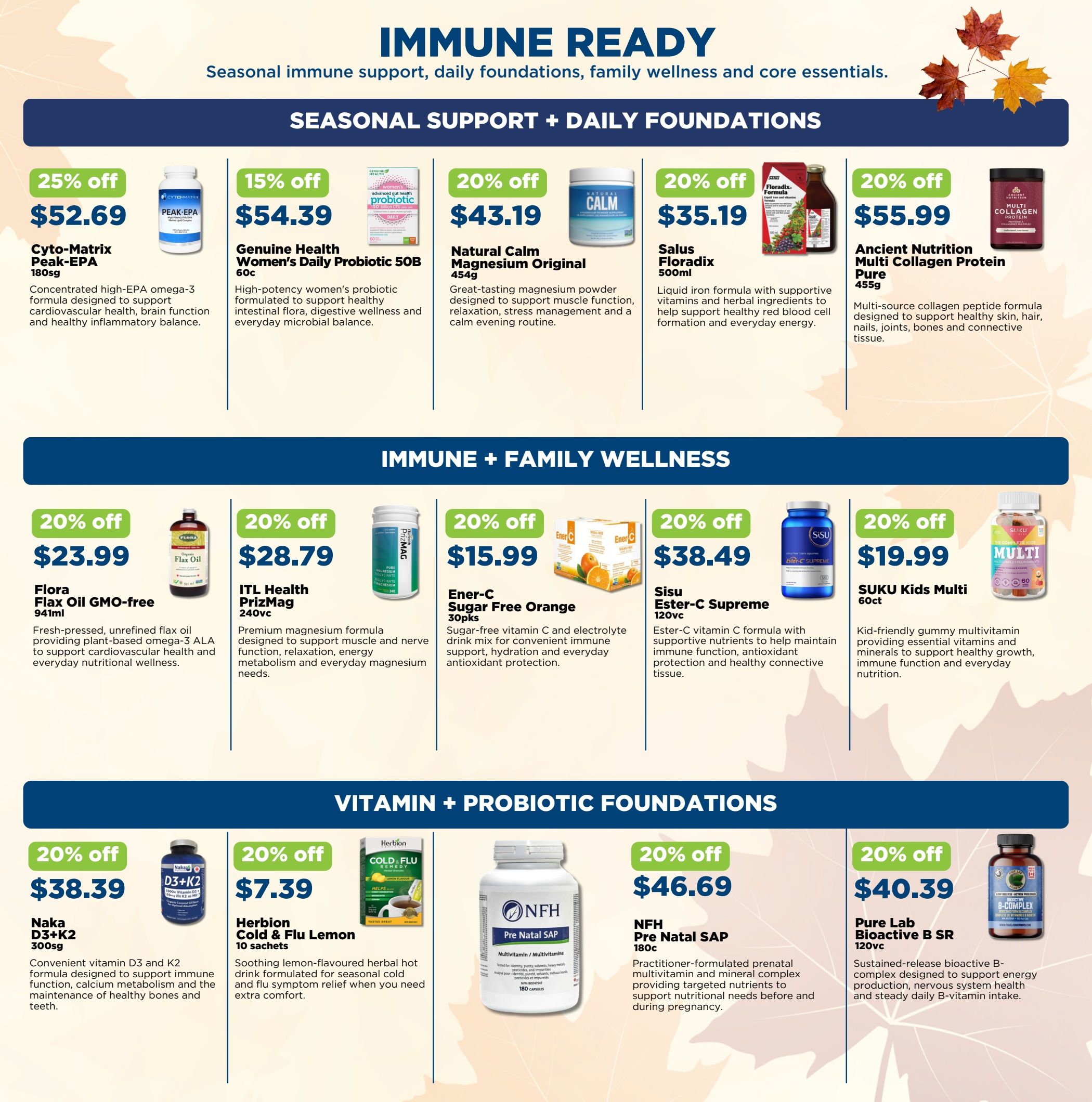 Nature's Source Flyer October 15 to November 11