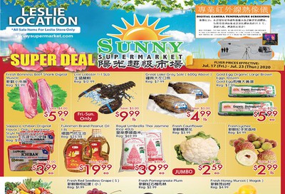Sunny Supermarket (Leslie) Flyer July 17 to 23