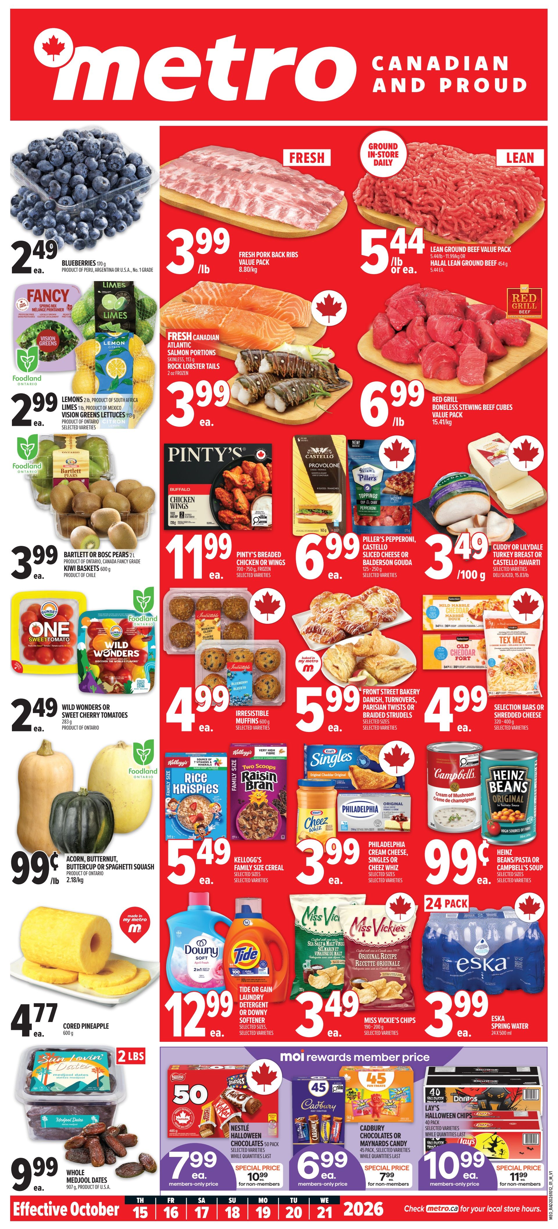 Metro (ON) Flyer October 15 to 21