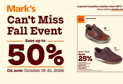 Mark's Flyer October 15 to 21
