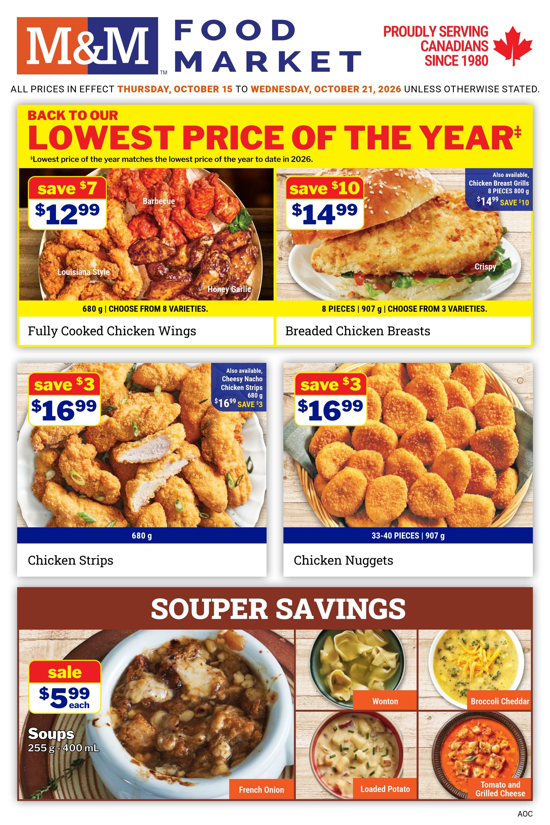 M&M Food Market (Atlantic, ON & West) Flyer October 15 to 21