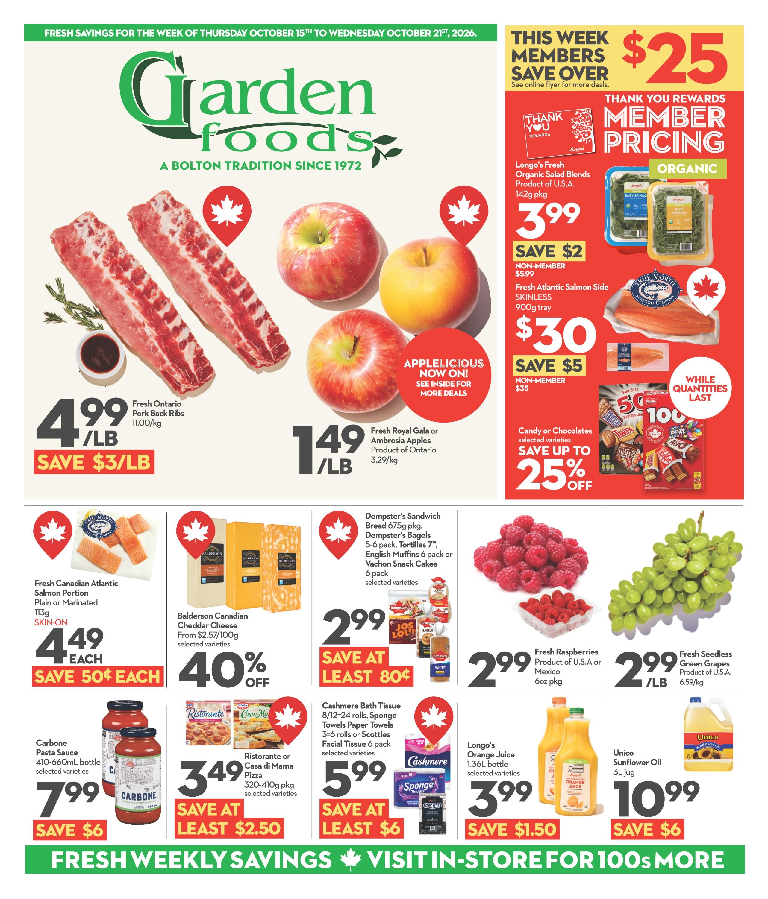 Garden Foods Flyer October 15 to 21