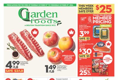 Garden Foods Flyer October 15 to 21