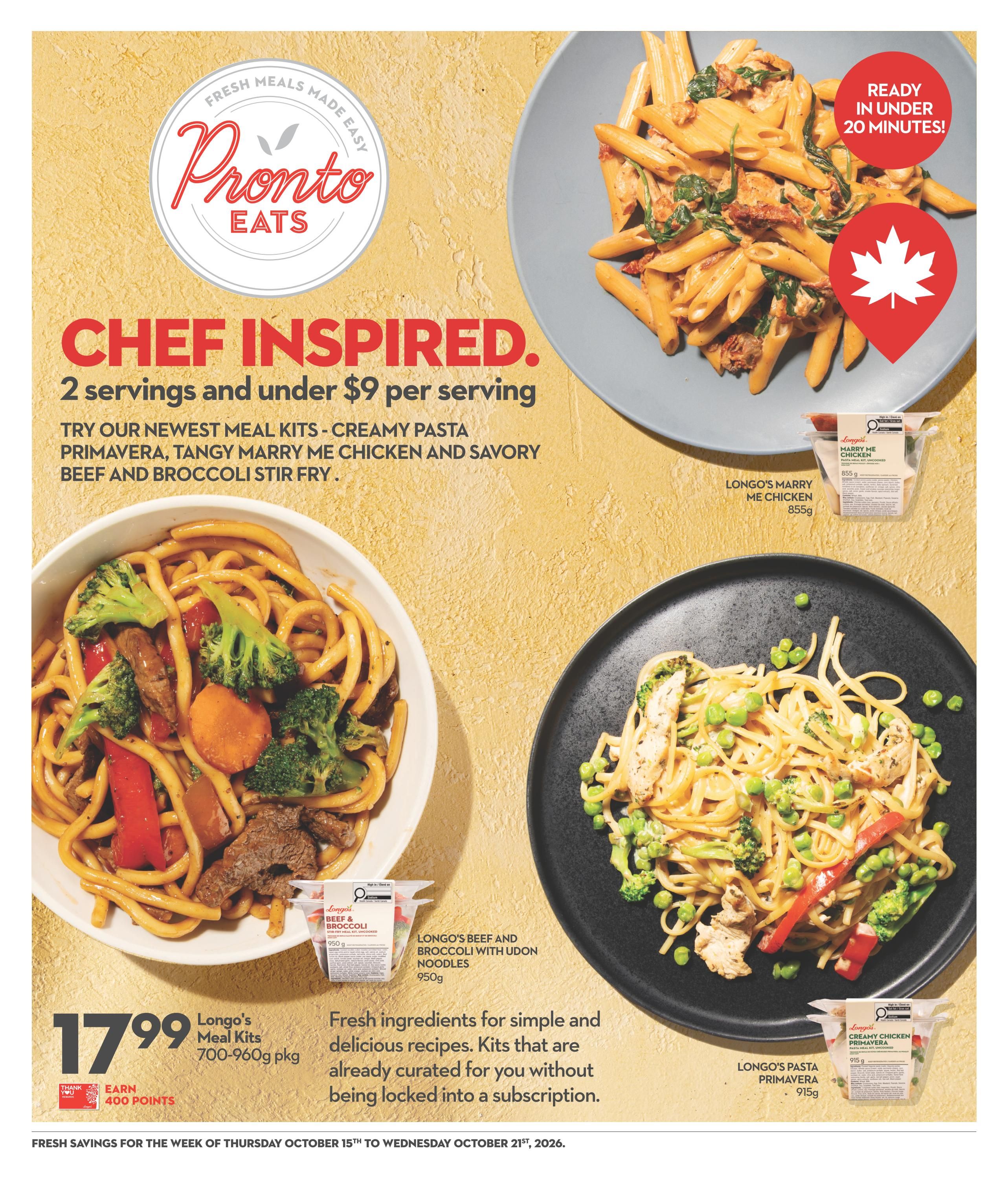 Longo's Flyer October 15 to 21