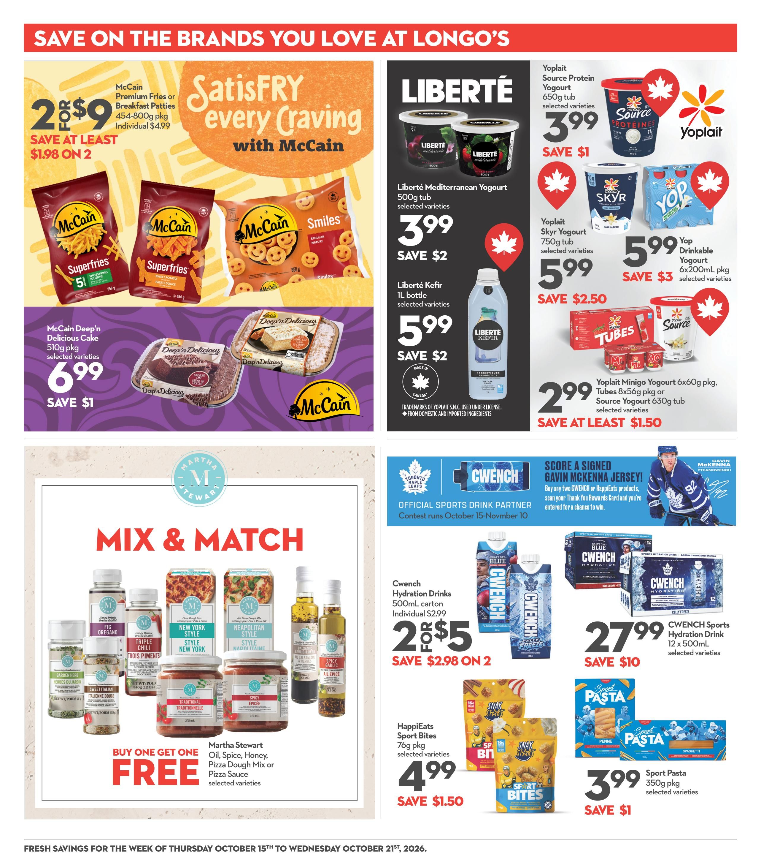 Longo's Flyer October 15 to 21