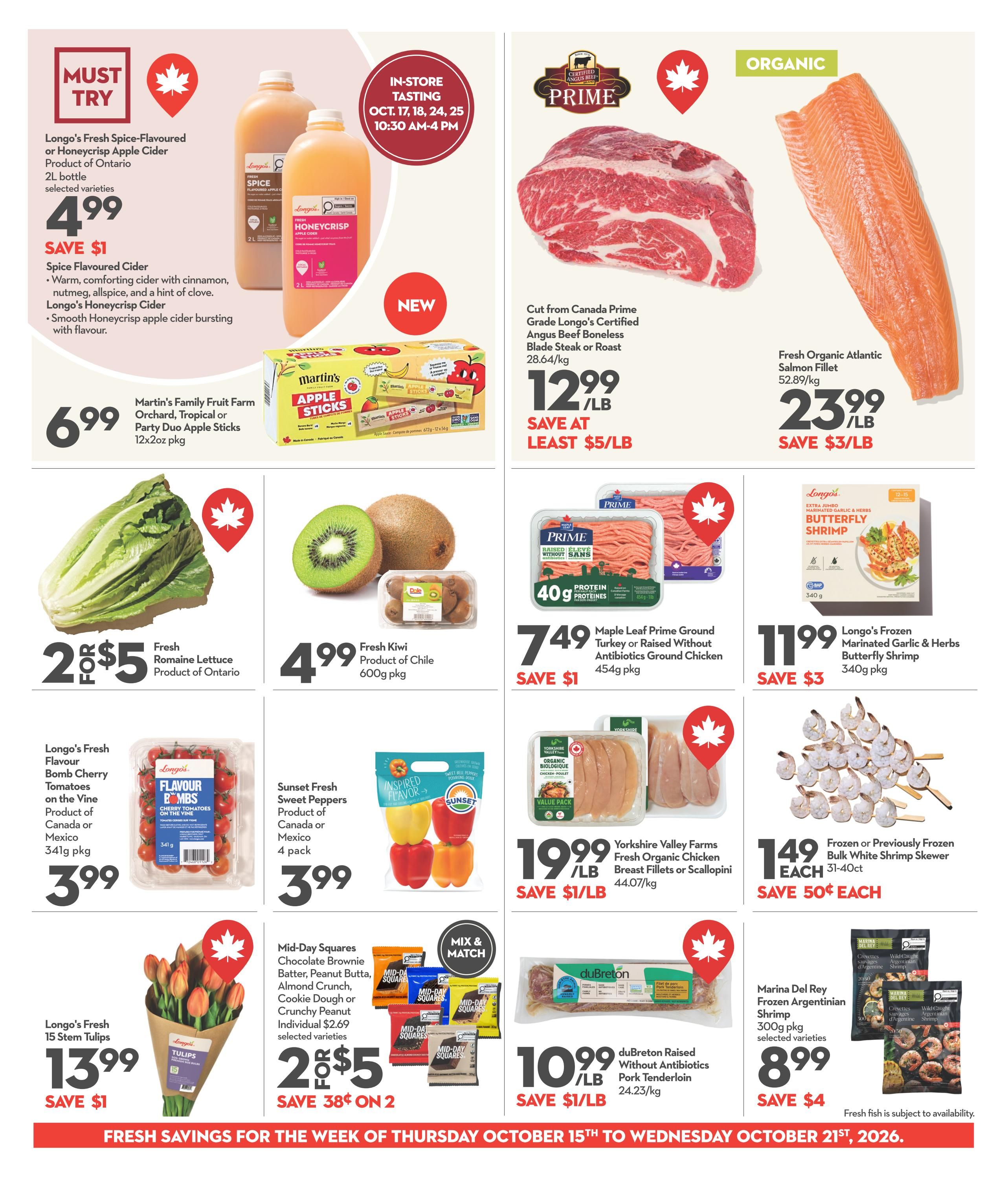 Longo's Flyer October 15 to 21