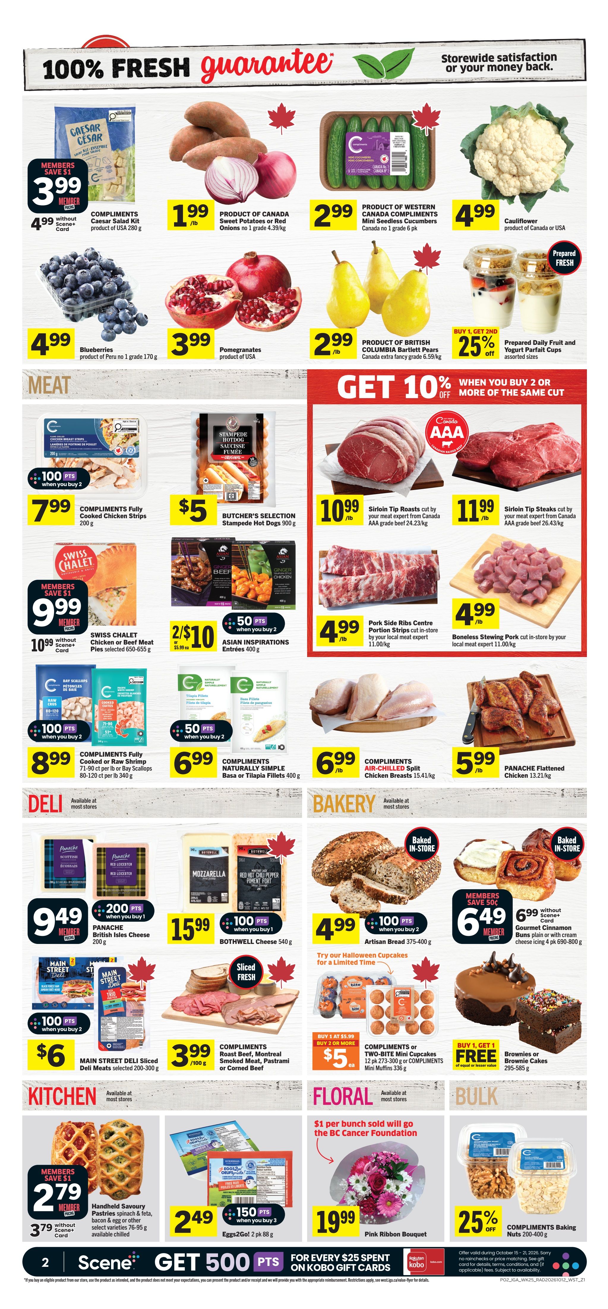IGA (West) Flyer October 15 to 21
