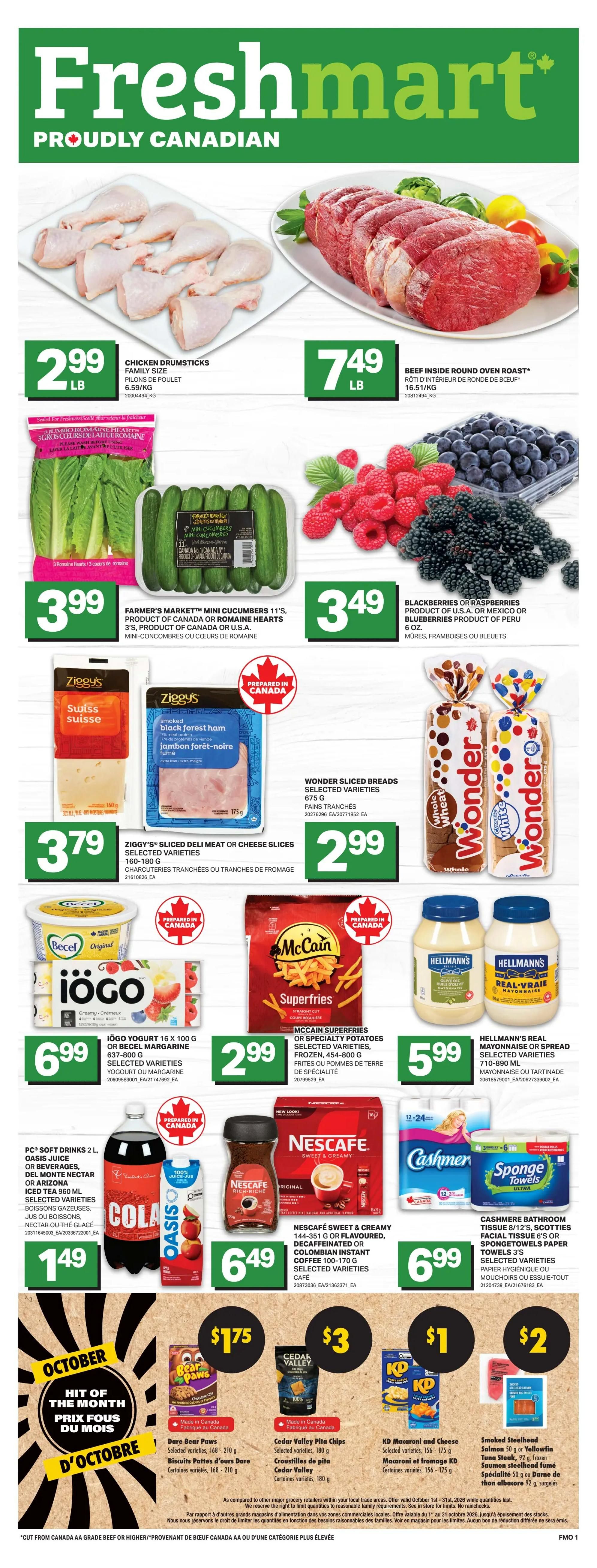 Freshmart (ON) Flyer October 15 to 21