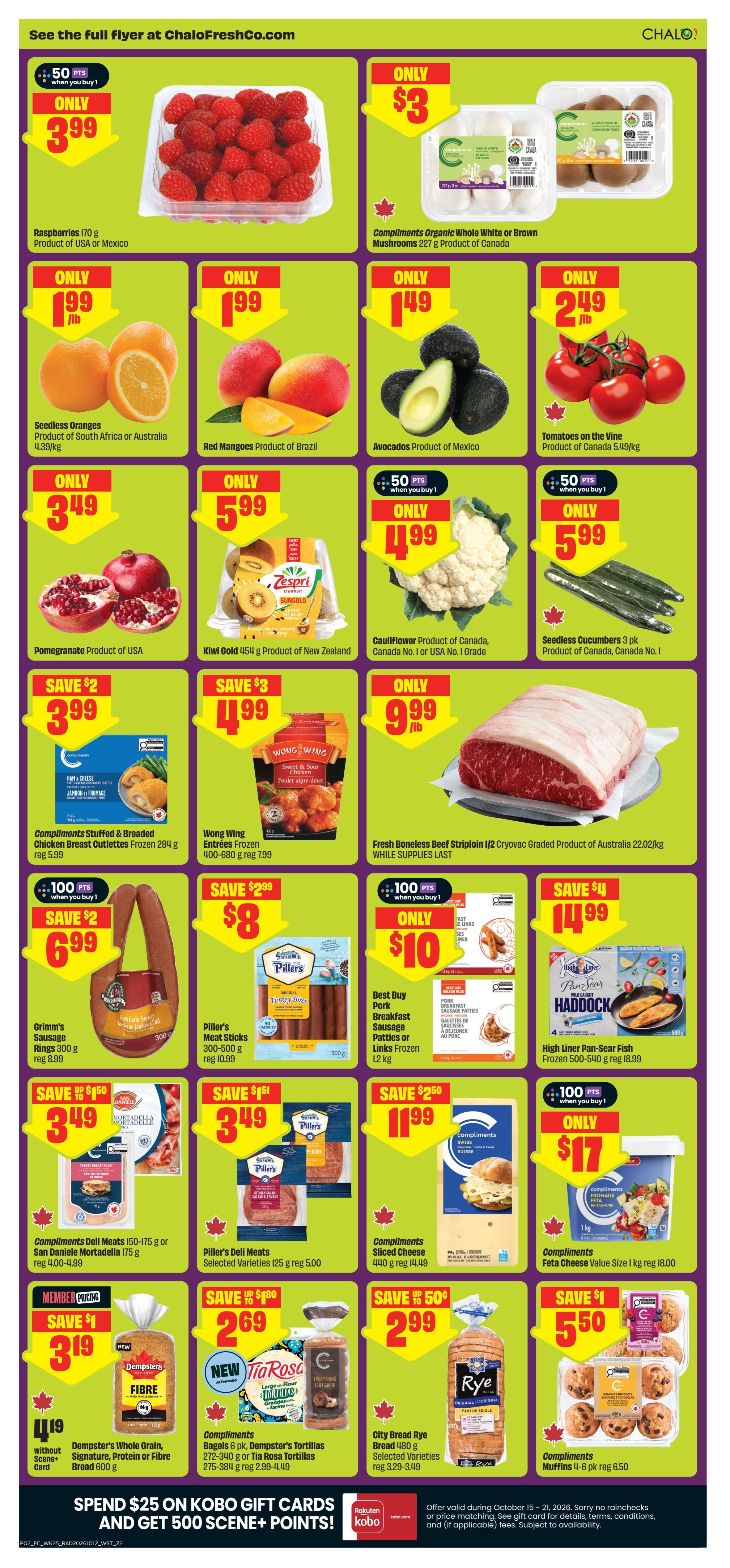 Chalo! FreshCo (West) Flyer October 15 to 21