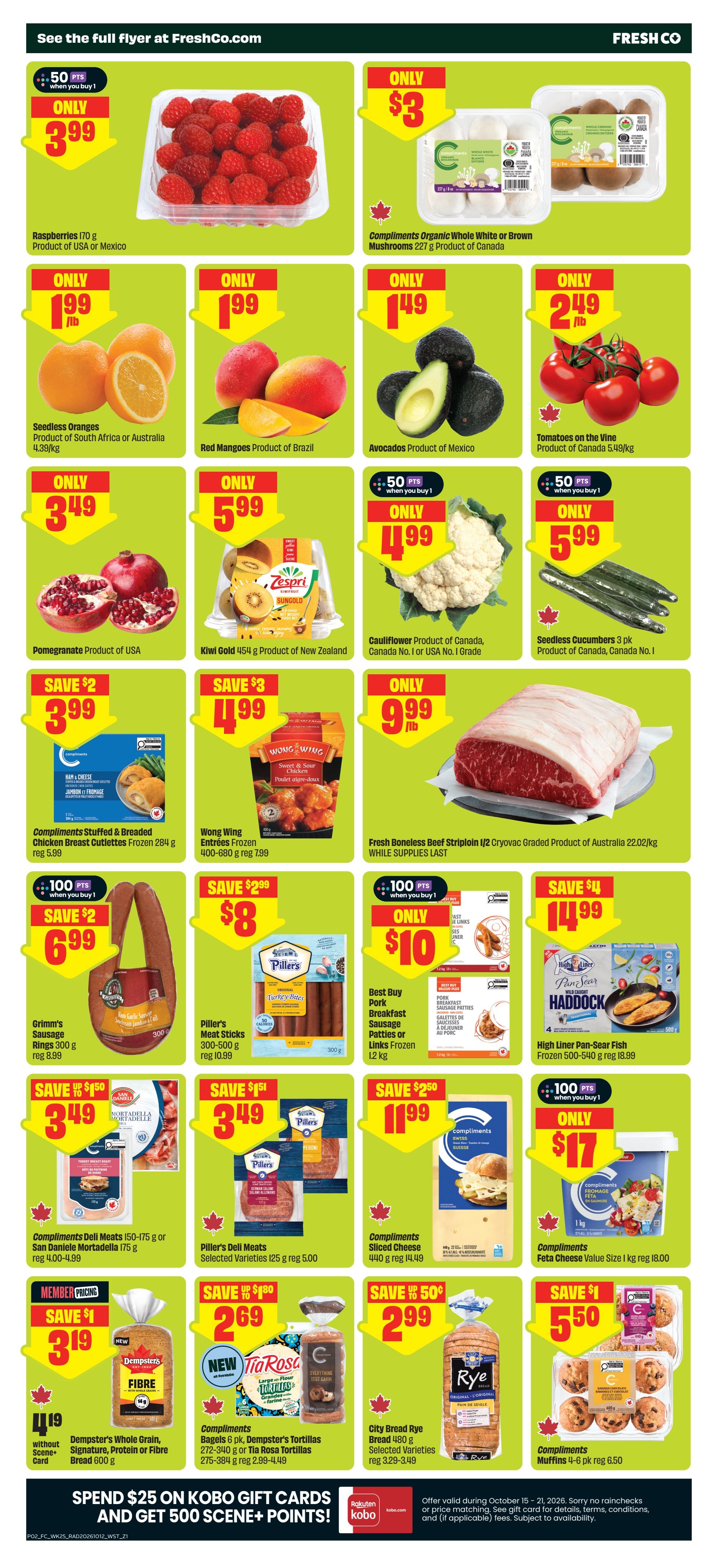 FreshCo (West) Flyer October 15 to 21