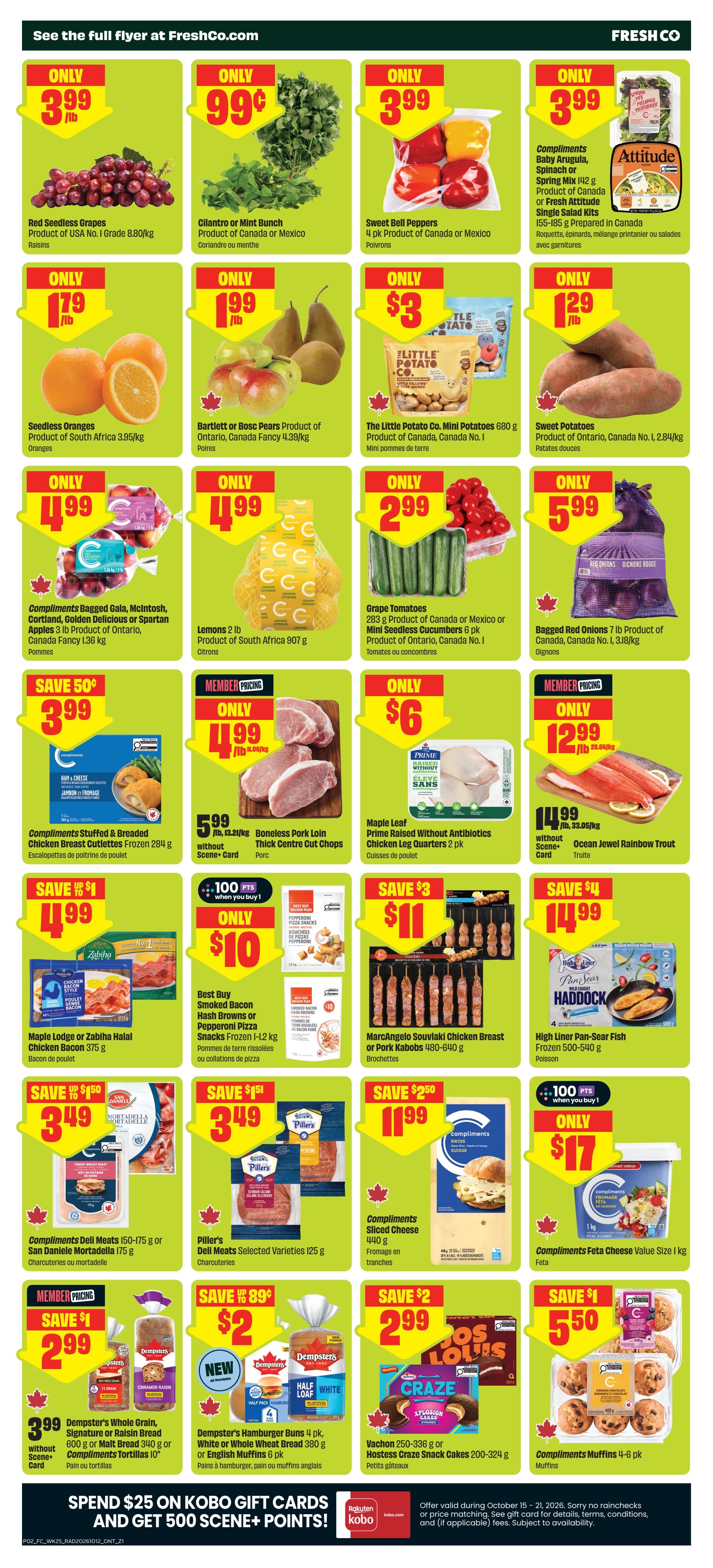 FreshCo (ON) Flyer October 15 to 21